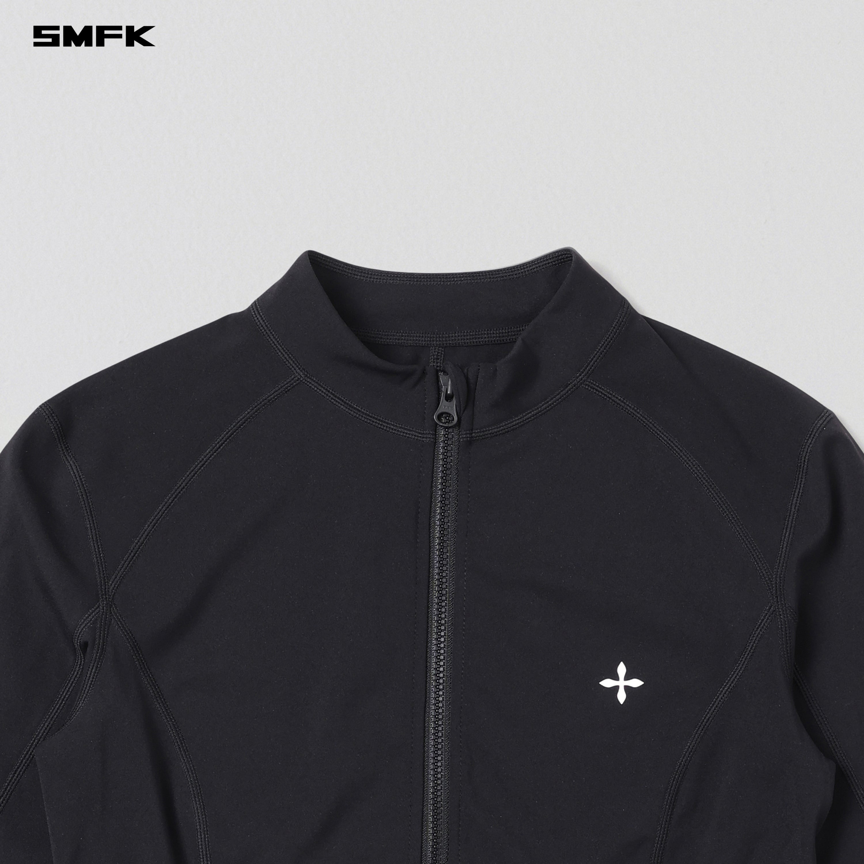 FOCUS GYM JACKET/Lycra Nylon WILD BLACK