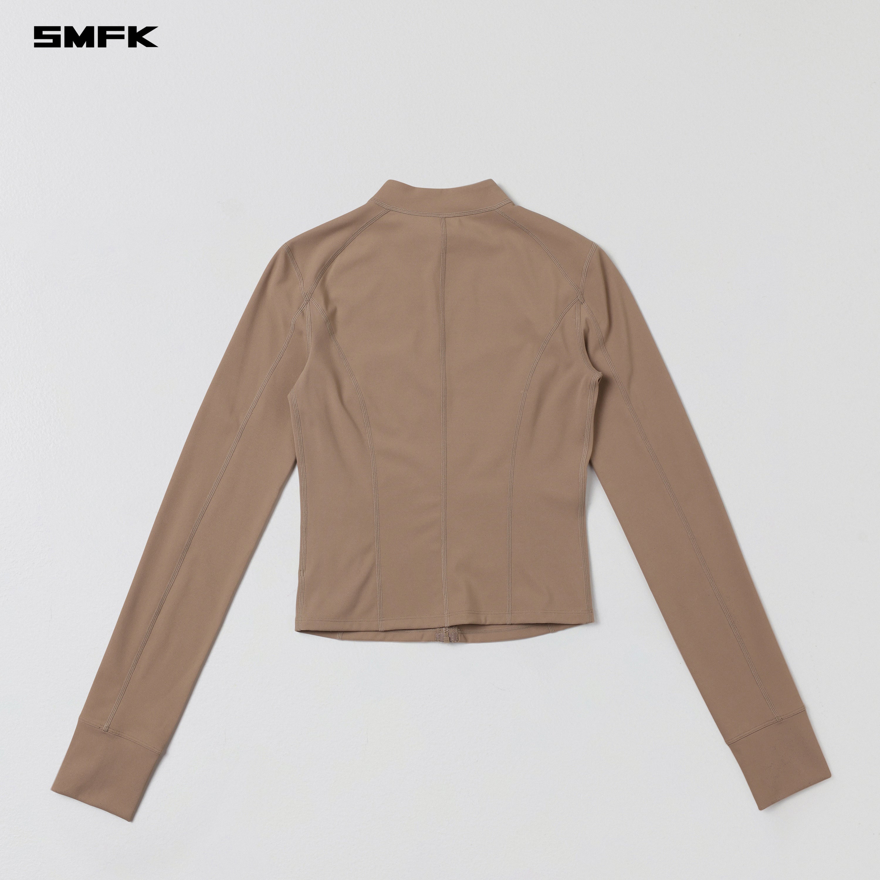 FOCUS GYM JACKET/Lycra Nylon WILD BROWN