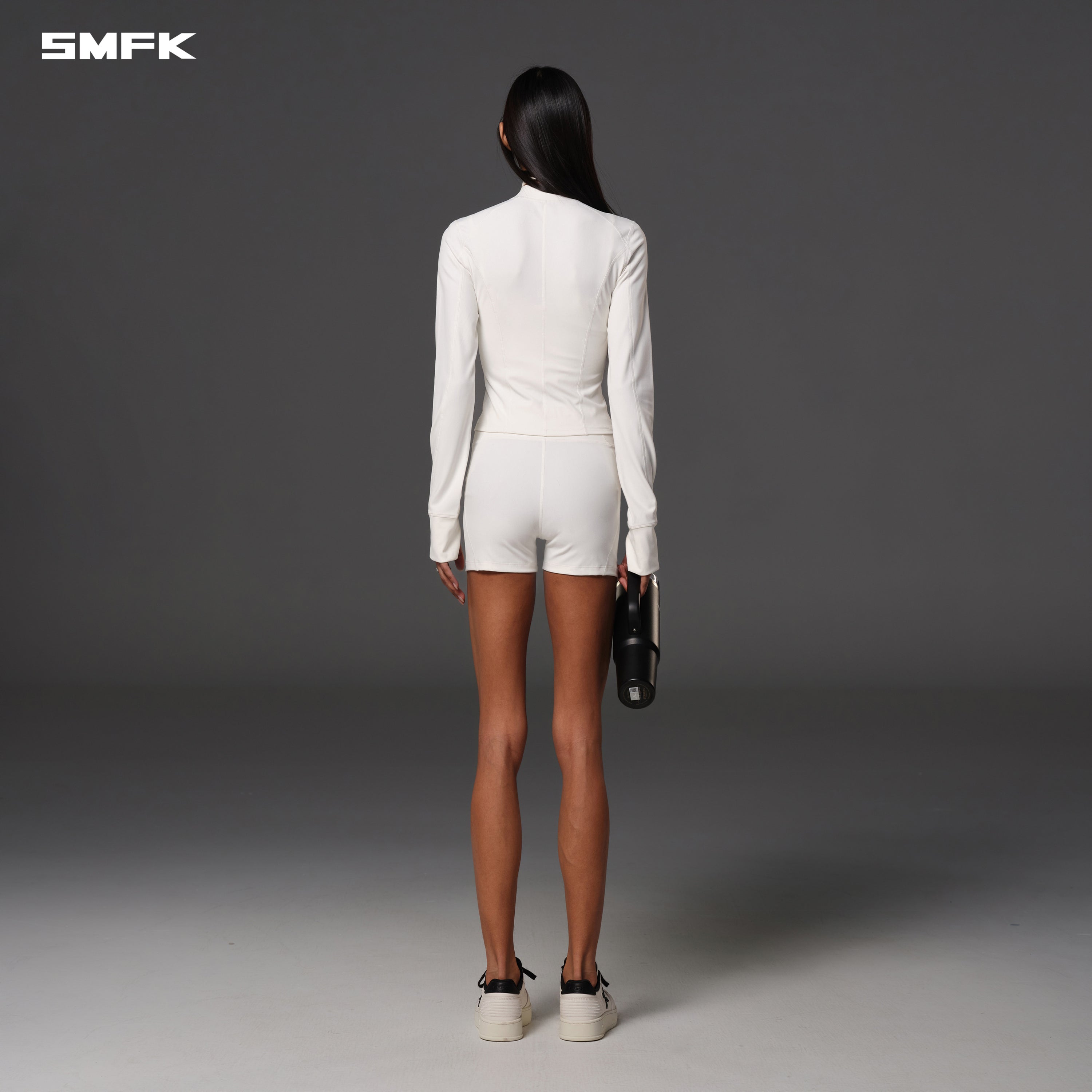 FOCUS GYM JACKET/Lycra Nylon CLOUD WHITE