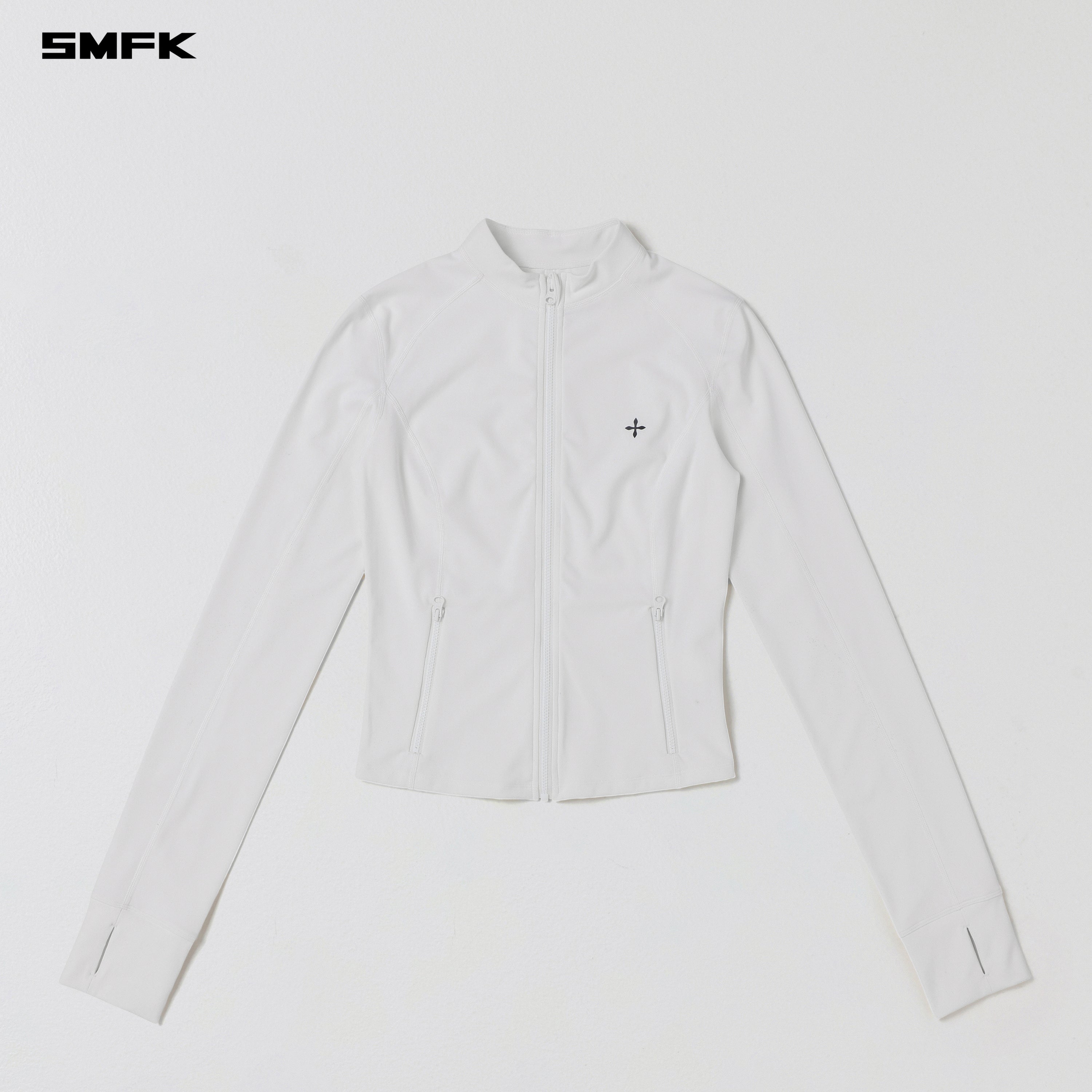 FOCUS GYM JACKET/Lycra Nylon CLOUD WHITE