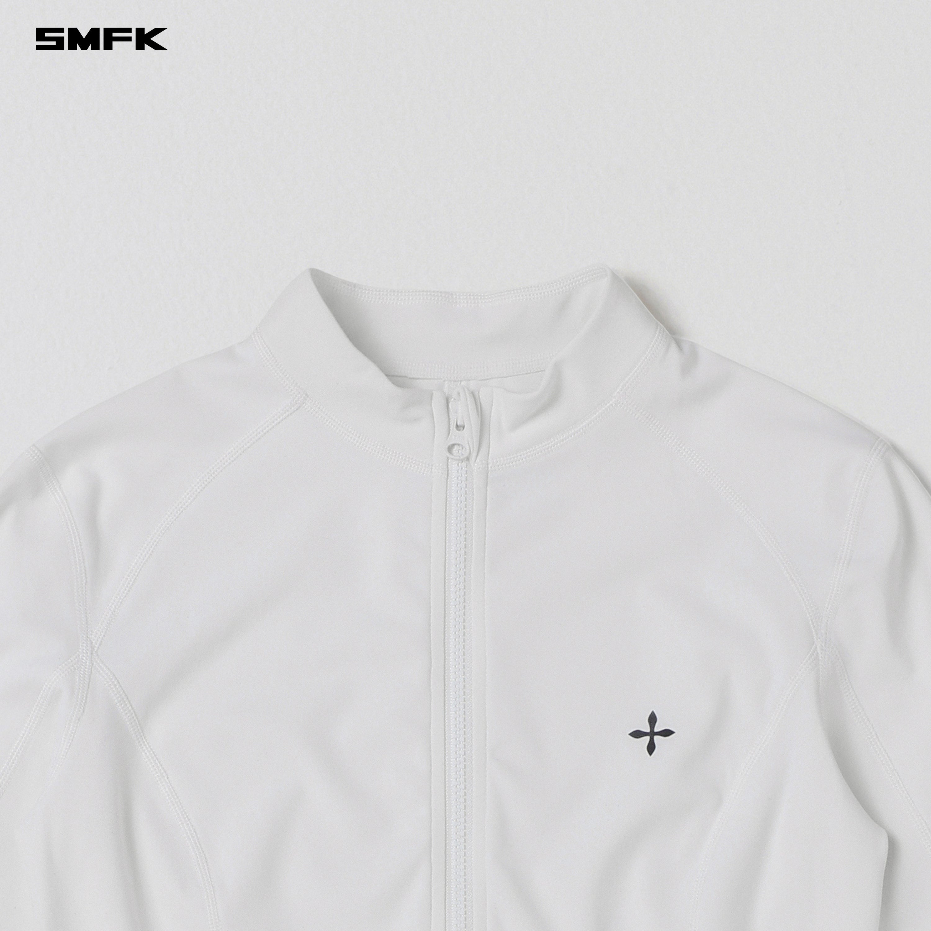 FOCUS GYM JACKET/Lycra Nylon CLOUD WHITE