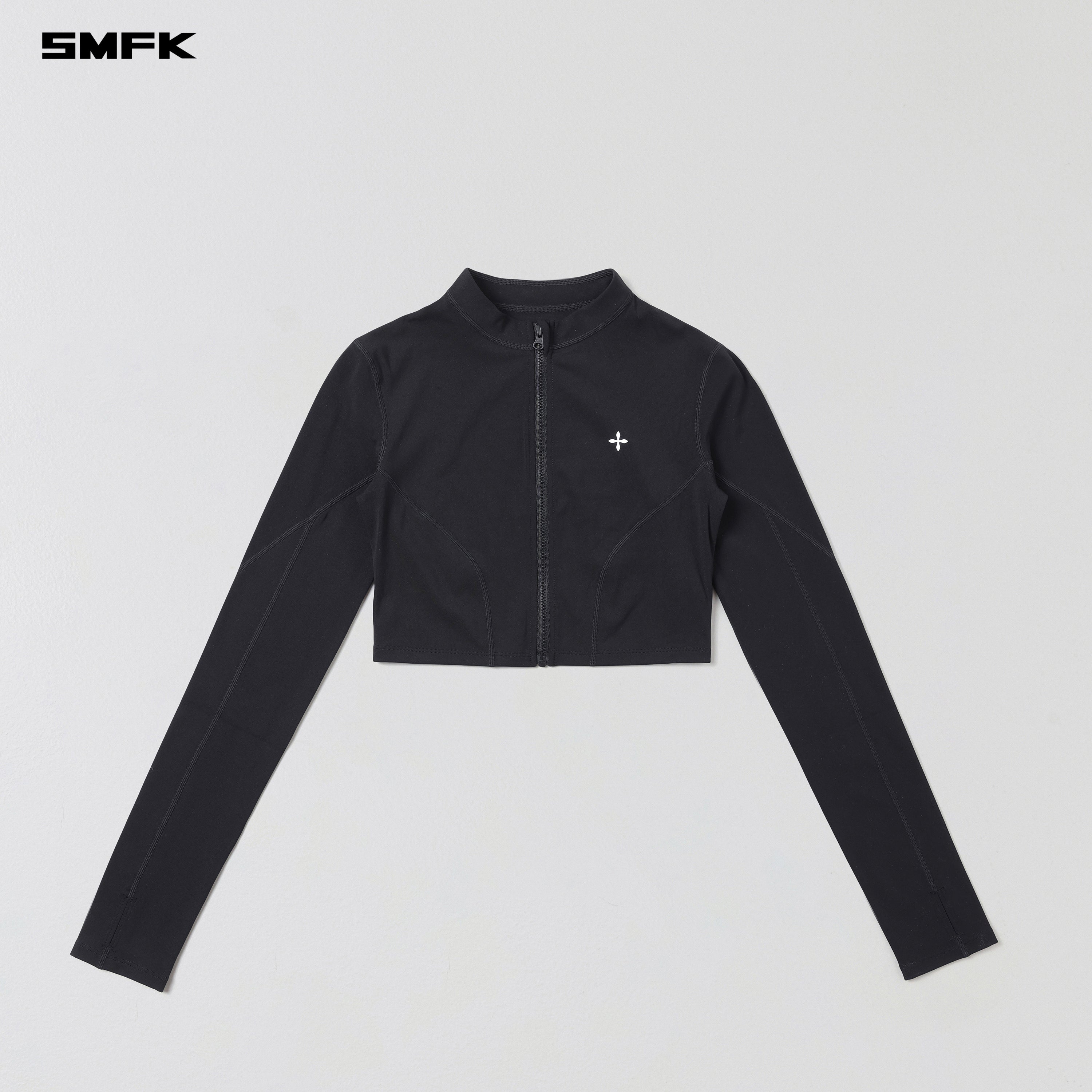 FOCUS GYM SHORT JACKET/Lycra Nylon WILD BLACK