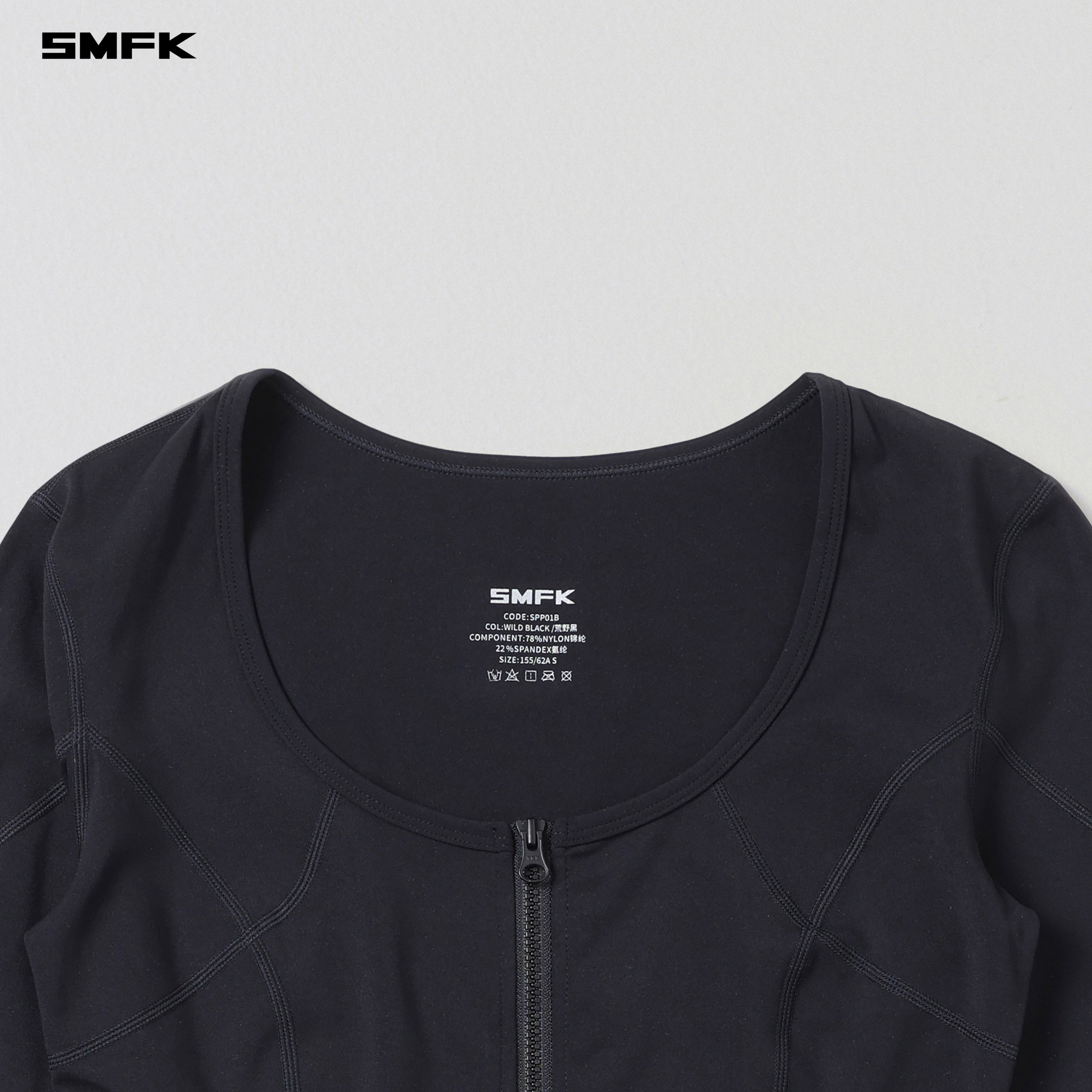 FOCUS GYM CARDIGAN/Lycra Nylon WILD BLACK