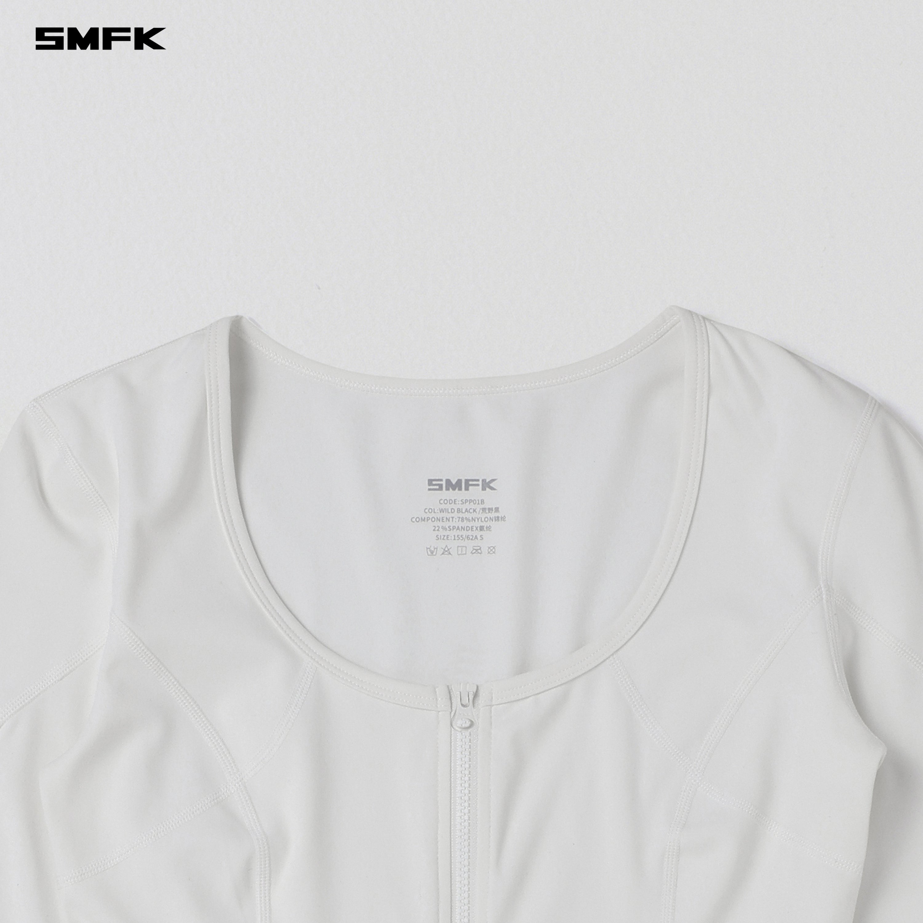 FOCUS GYM CARDIGAN/Lycra Nylon CLOUD WHITE