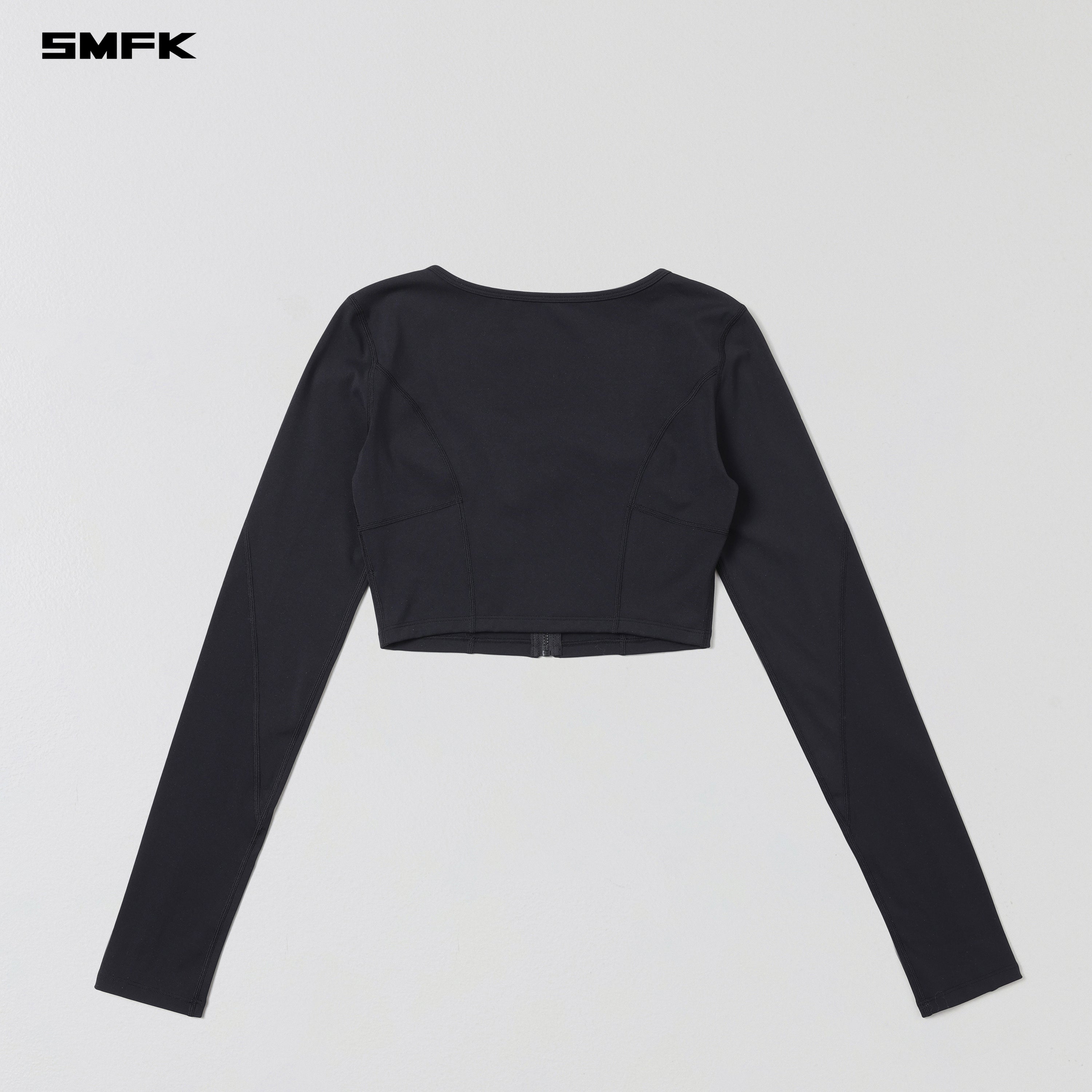 FOCUS GYM SHORT CARDIGAN/Lycra Nylon WILD BLACK