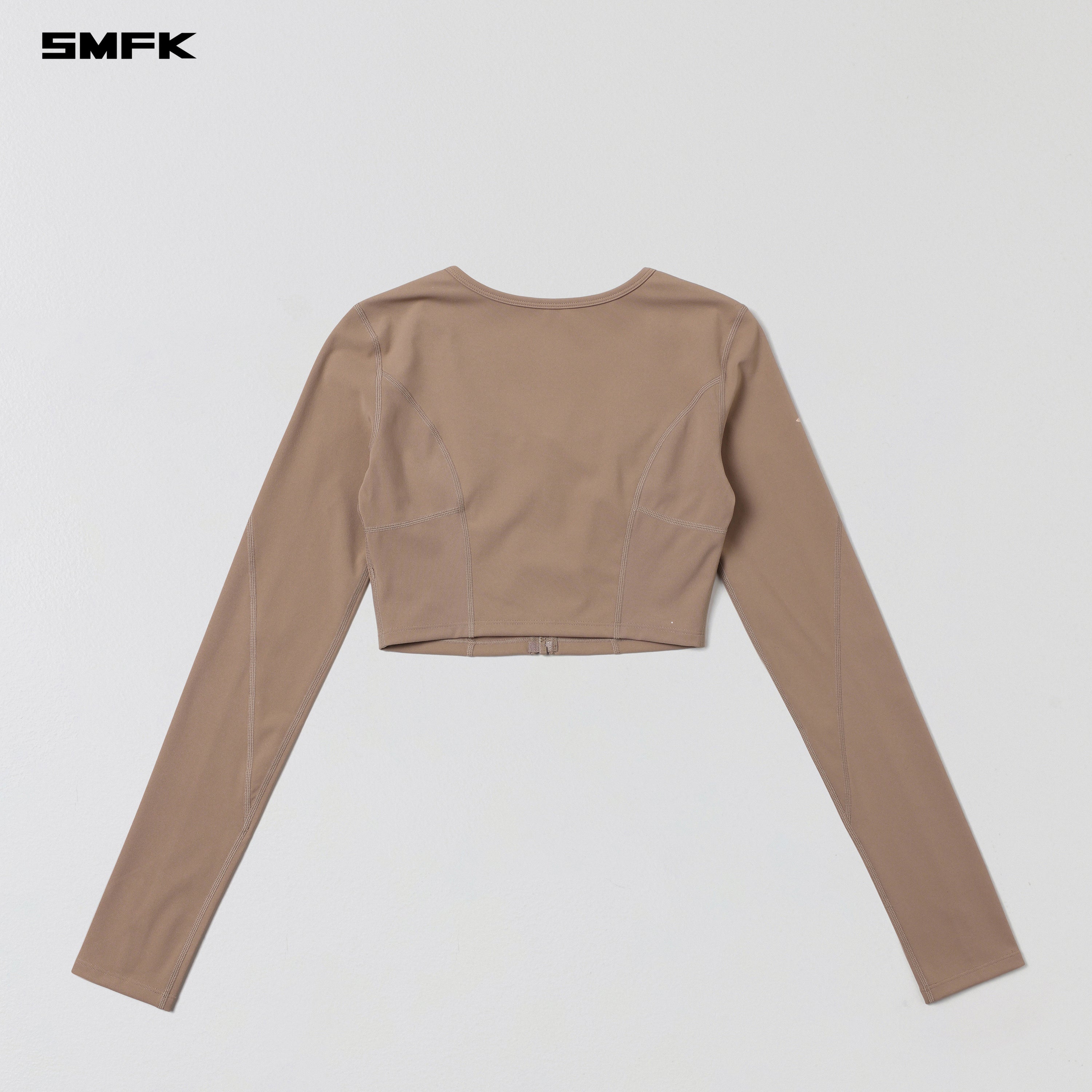 FOCUS GYM SHORT CARDIGAN/Lycra Nylon WILD BROWN