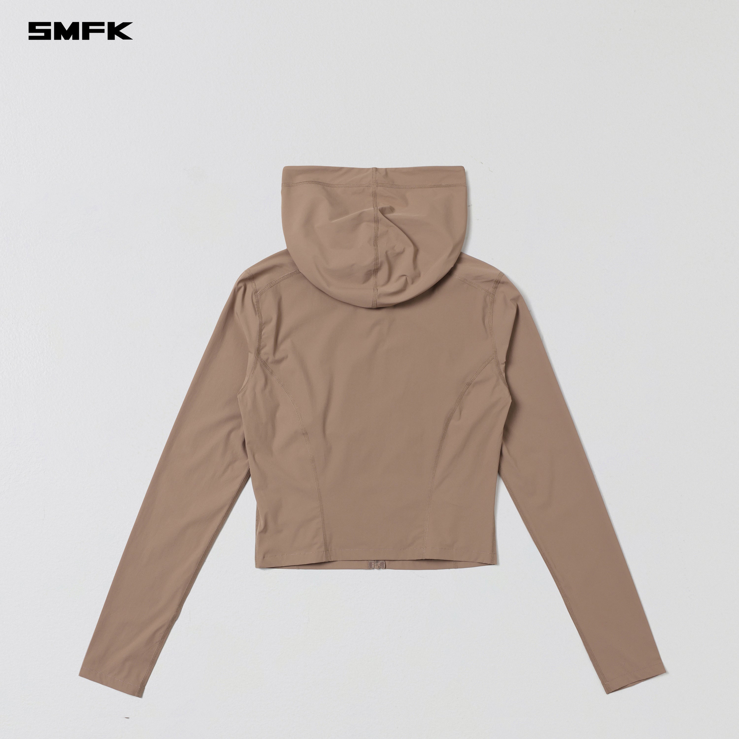 FOCUS OD SLIM HOODIE/E-Nylon WILD BROWN