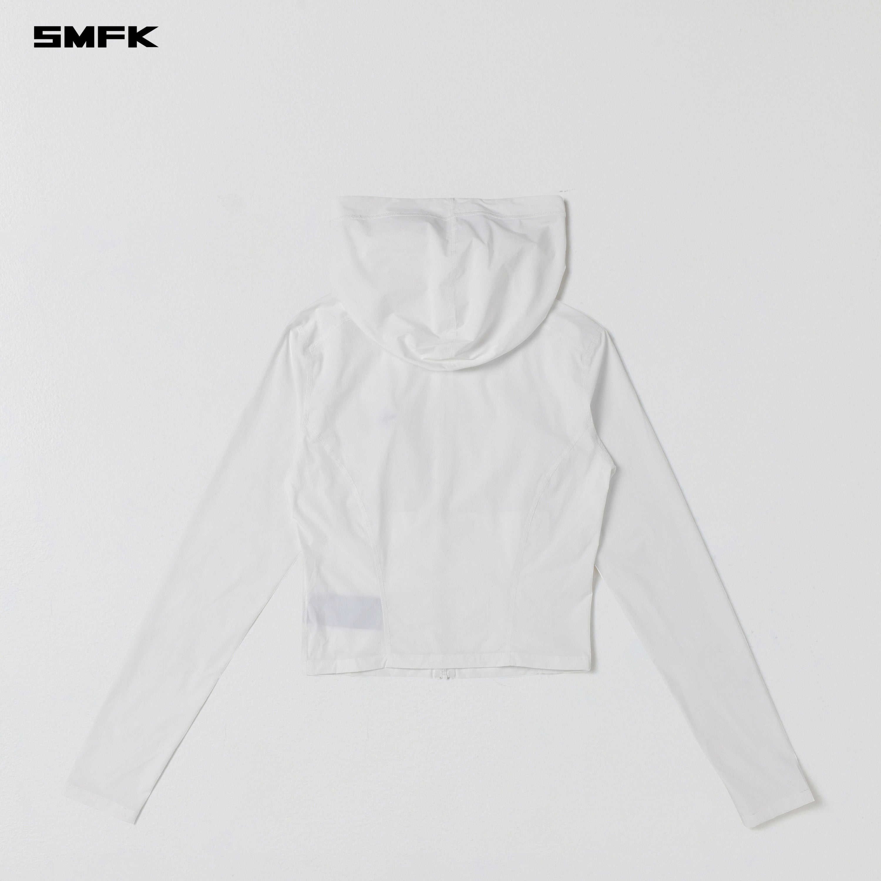 FOCUS OD SLIM HOODIE/E-Nylon CLOUD WHITE