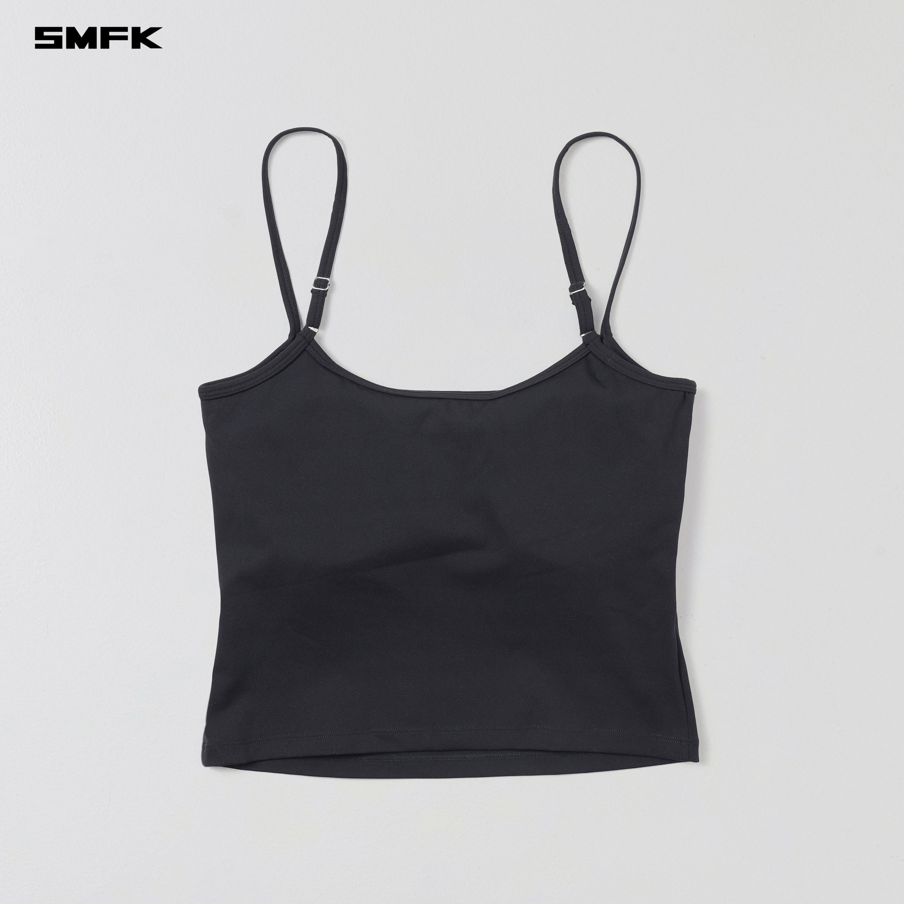 FOCUS GYM CAMISOLE/Lycra Nylon WILD BLACK