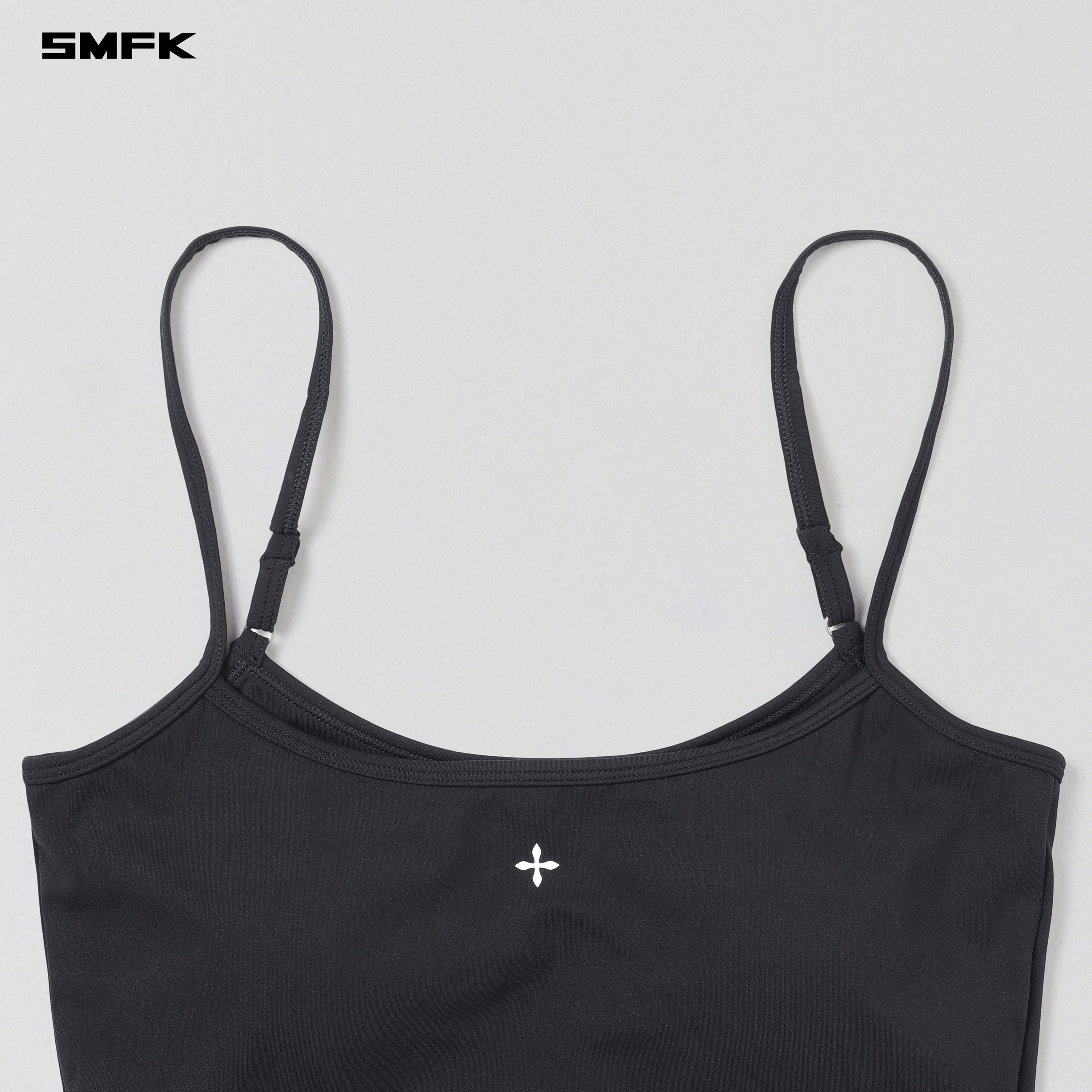FOCUS GYM CAMISOLE/Lycra Nylon WILD BLACK