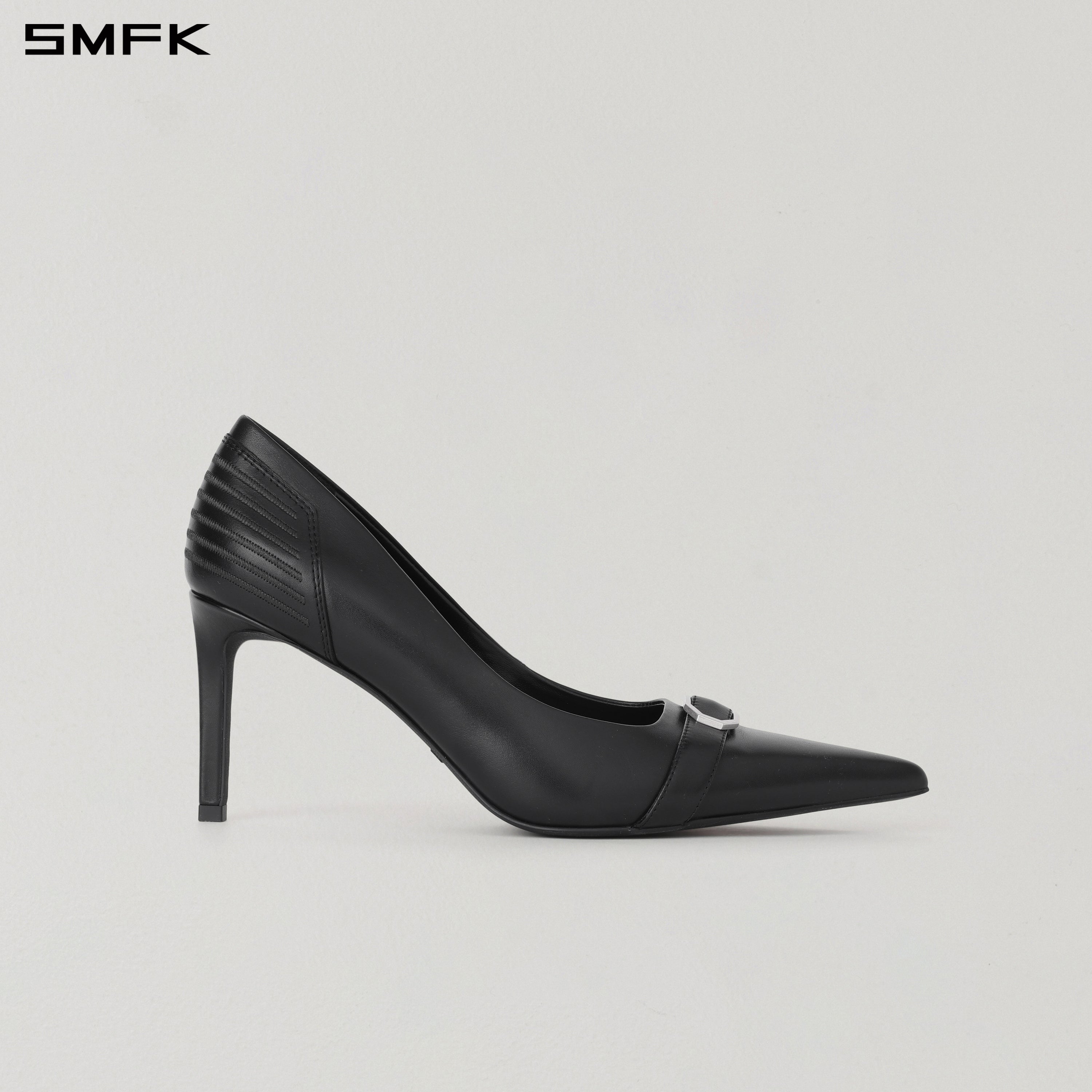 MIRAGE SIREN HIGH HEELS/LEATHER-8cm WILD BLACK