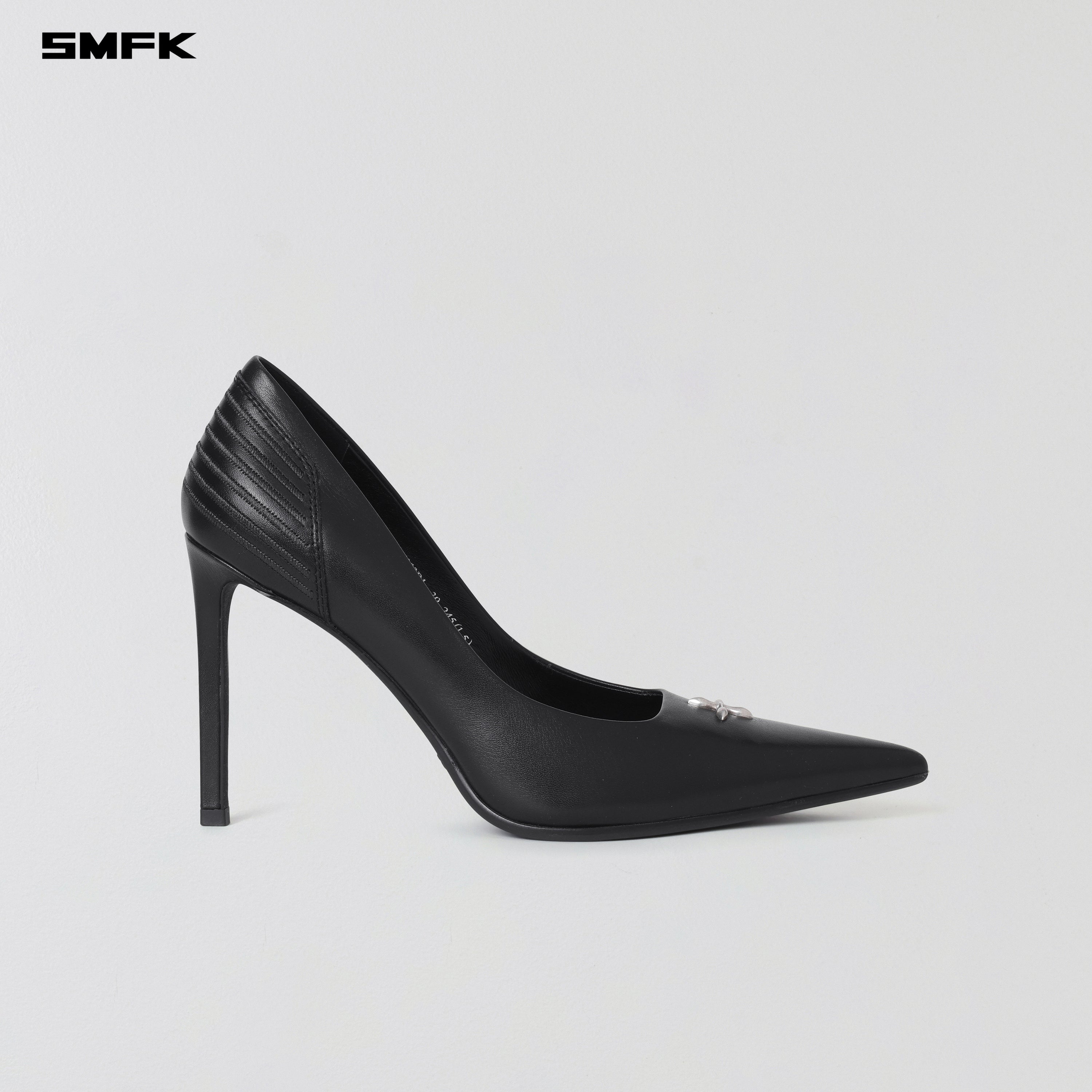 MIRAGE LEATHER HIGH HEELS/10cm WILD BLACK