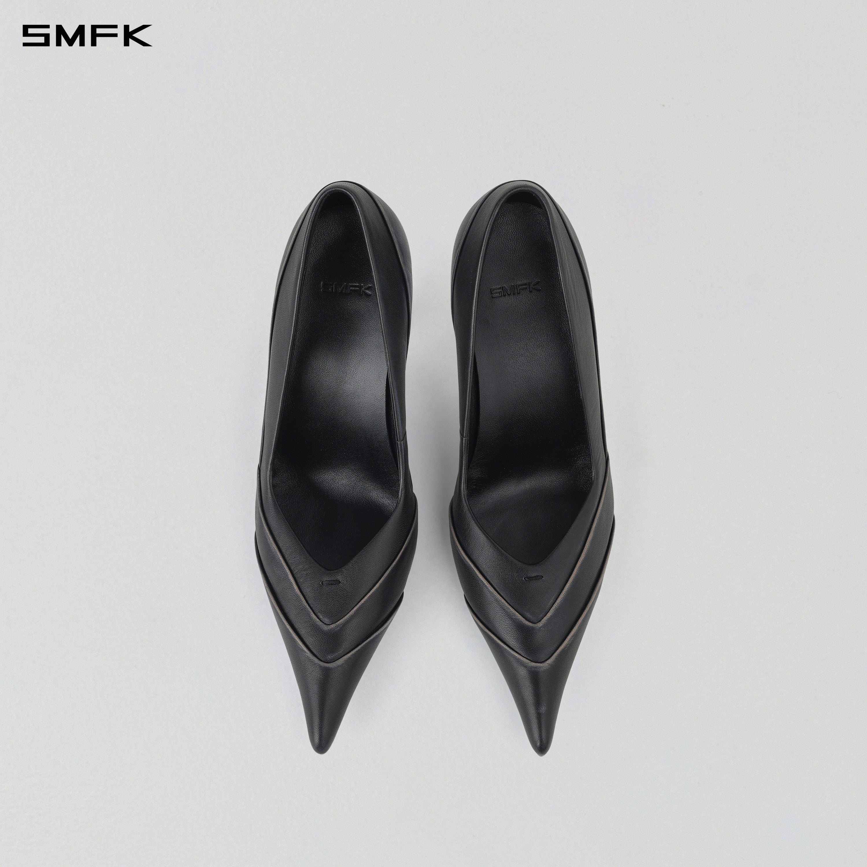 MAGIC SPEED HIGH HEELS/HAND BURNISHED CALF GRAPHITE