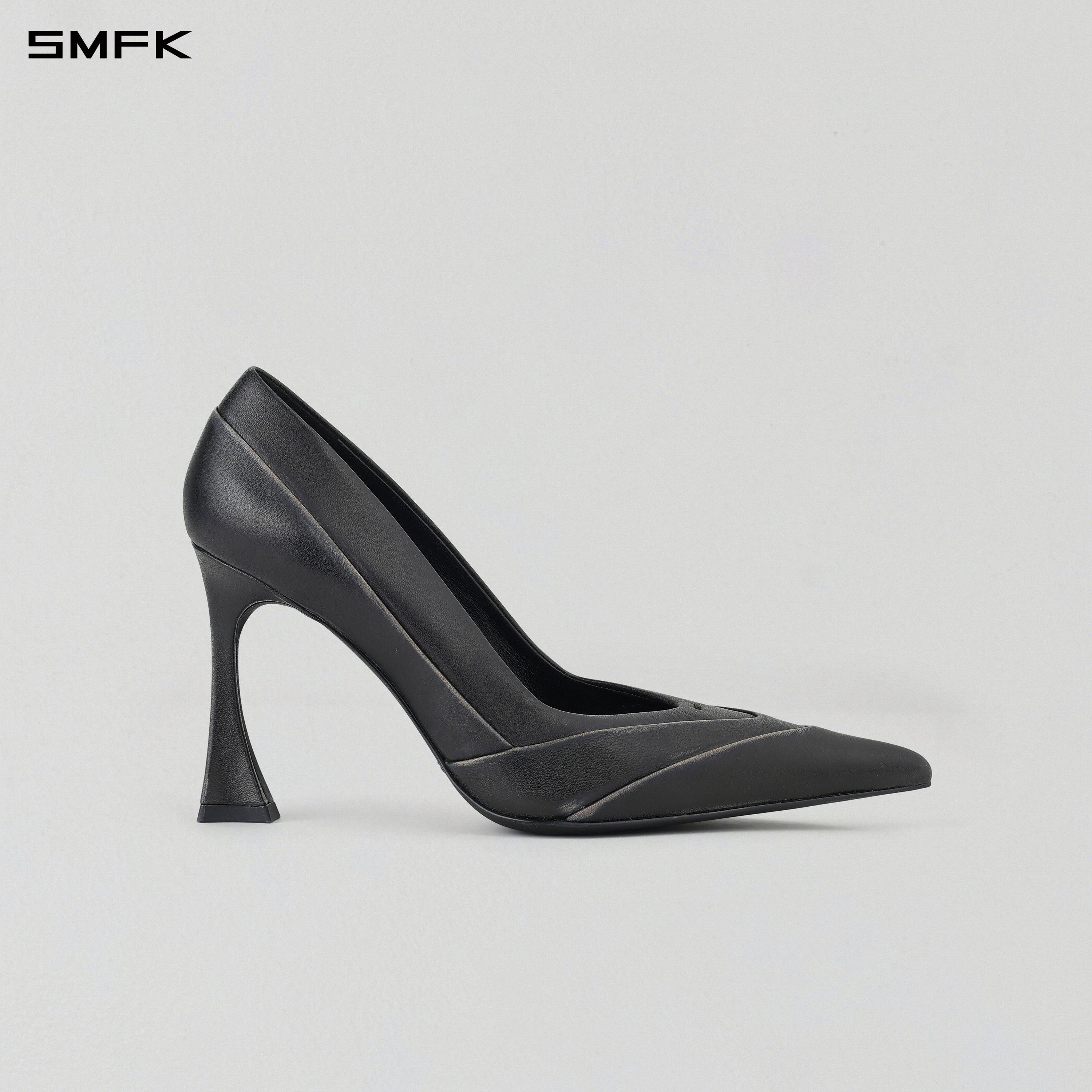 MAGIC SPEED HIGH HEELS/HAND BURNISHED CALF GRAPHITE