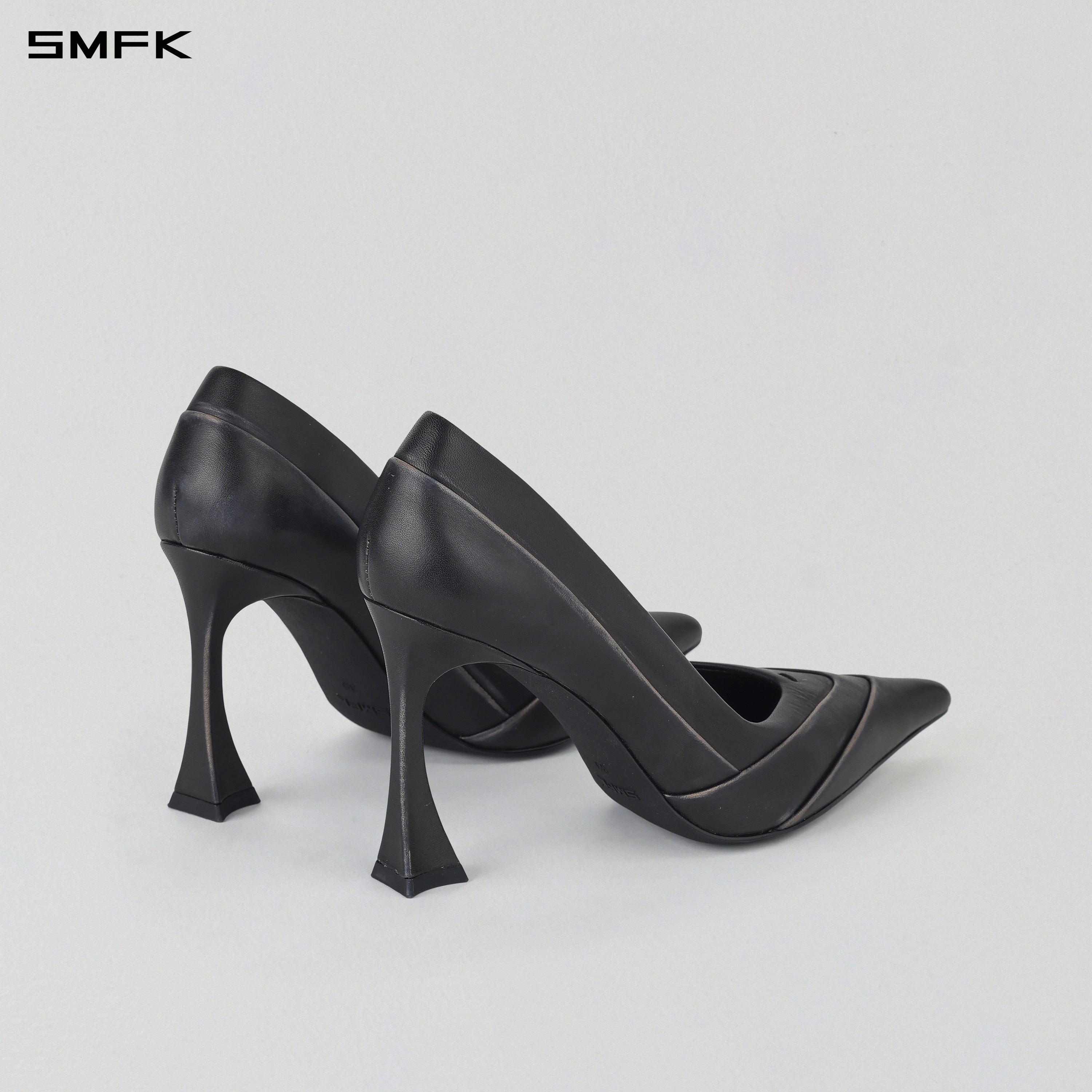 MAGIC SPEED HIGH HEELS/HAND BURNISHED CALF GRAPHITE