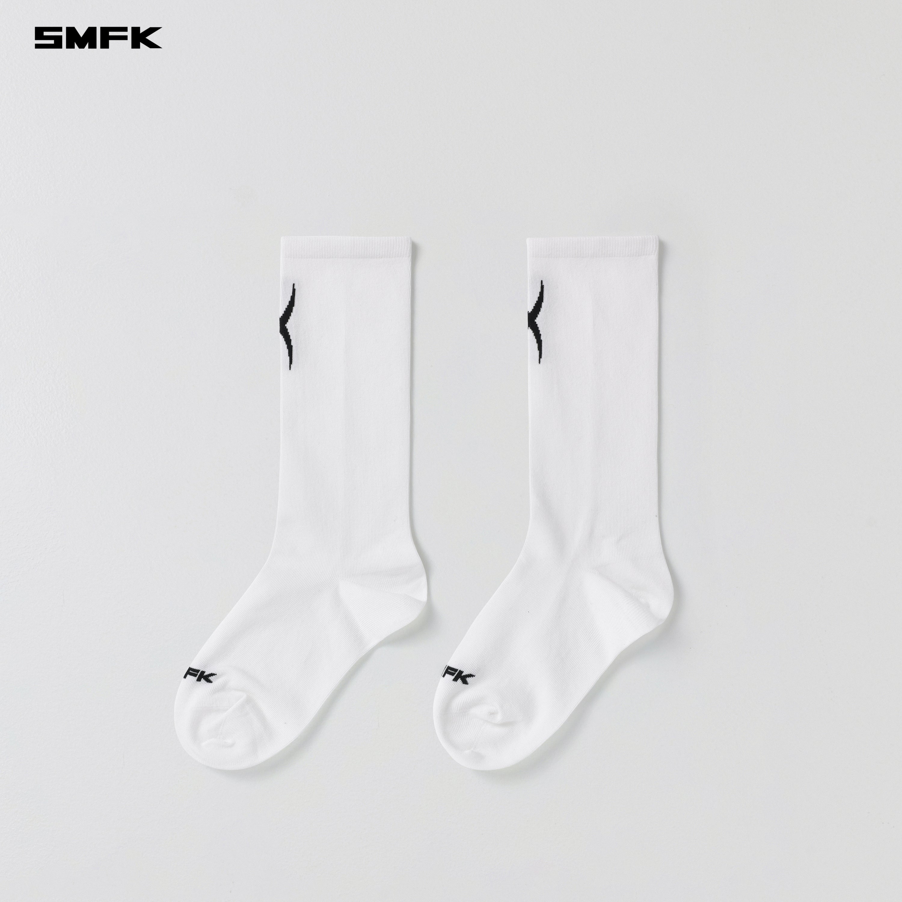 POISE SPORTS SOCKS/LONG-STAPLE COTTON+LYCRA CLOUD WHITE (2 Pairs)