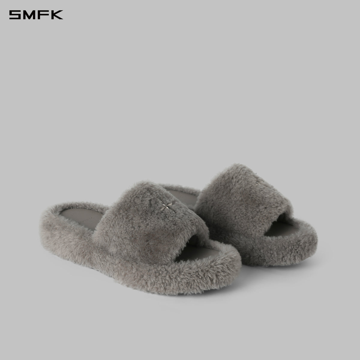 PRISM WORLD SHEEPSKIN SLIPPERS GLACIER GREY