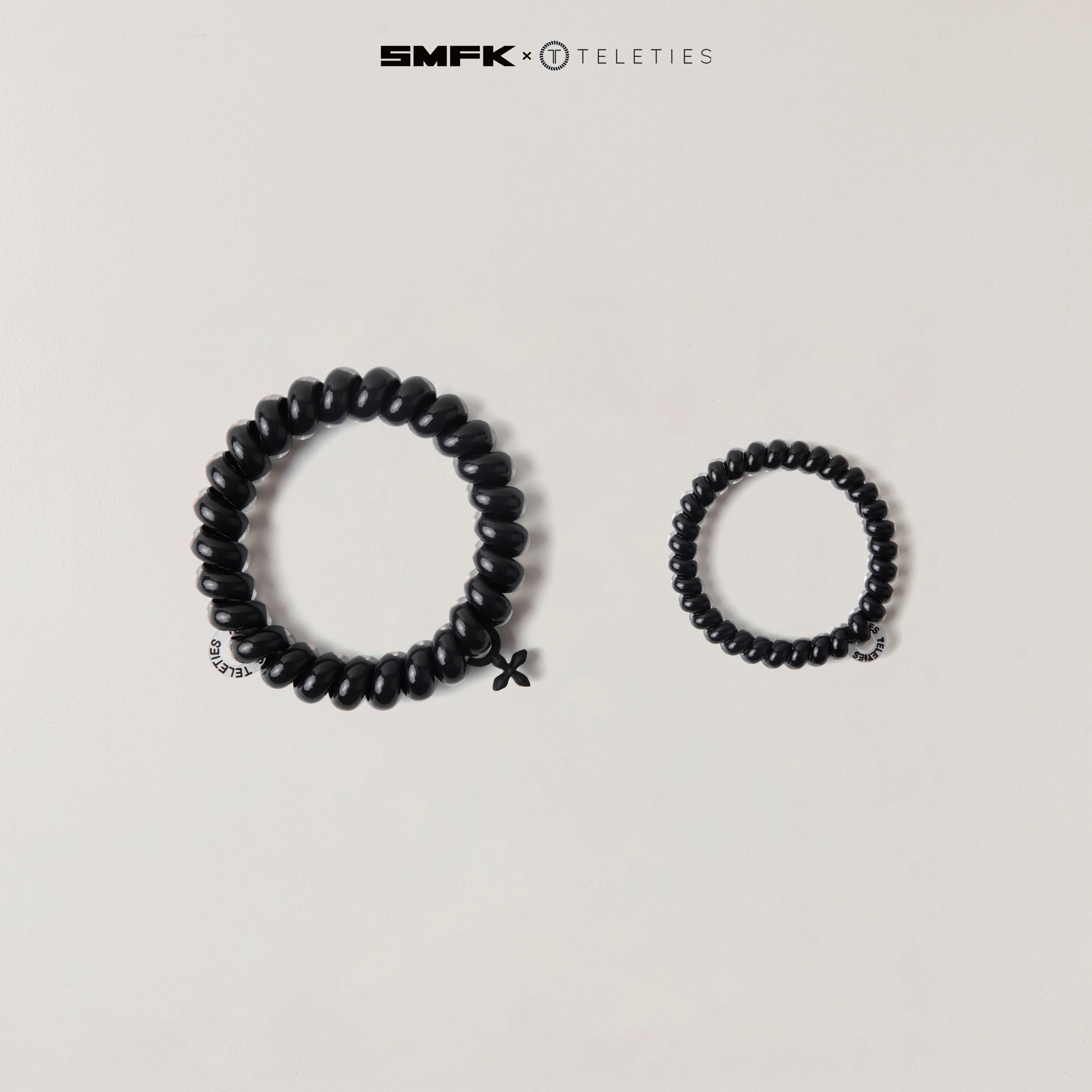 Free SMFK X TELETIES Hair Ties Black x1 For Spending Over US$500
