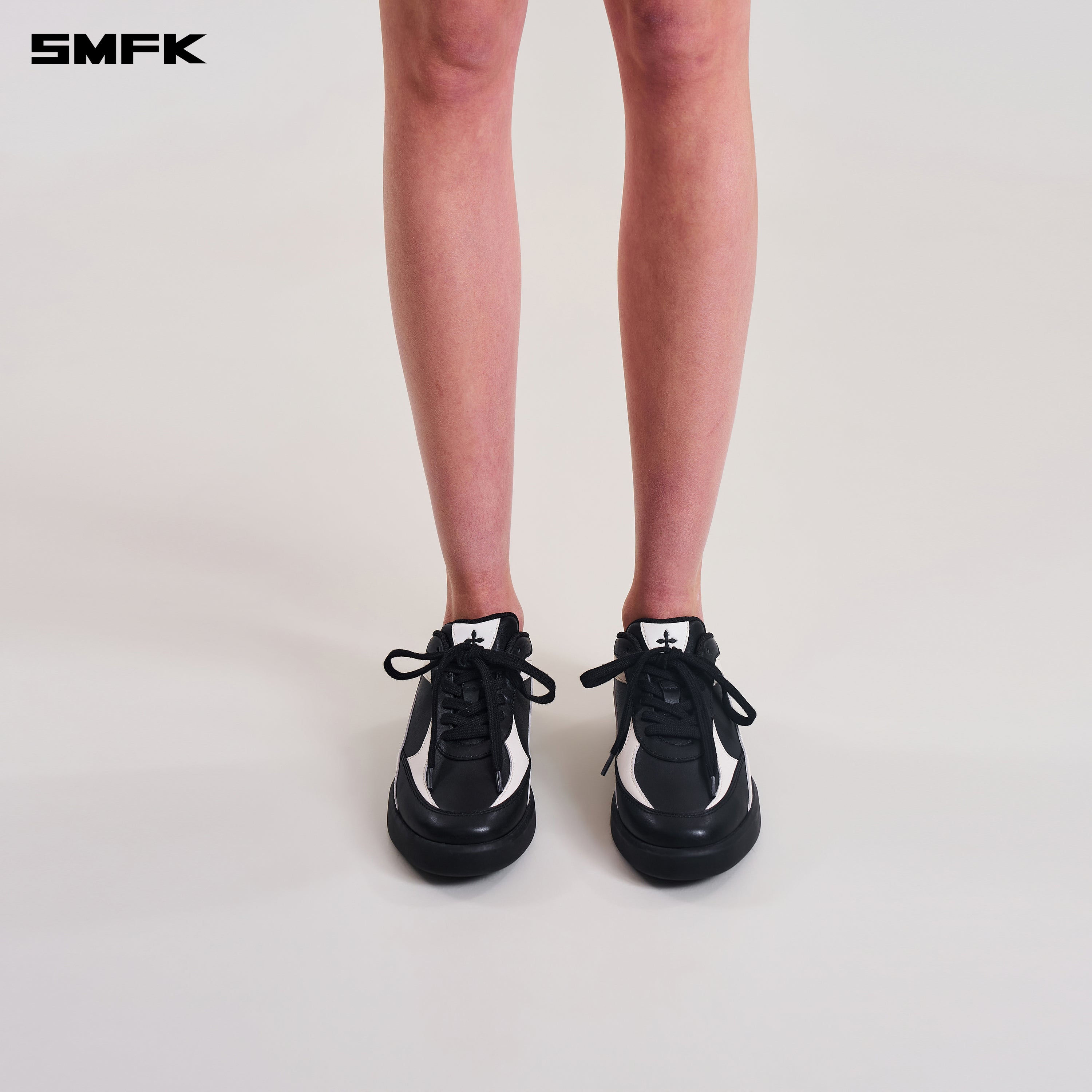 MIRAGE-W LEATHER MULTI SNEAKER BLACK WHITE