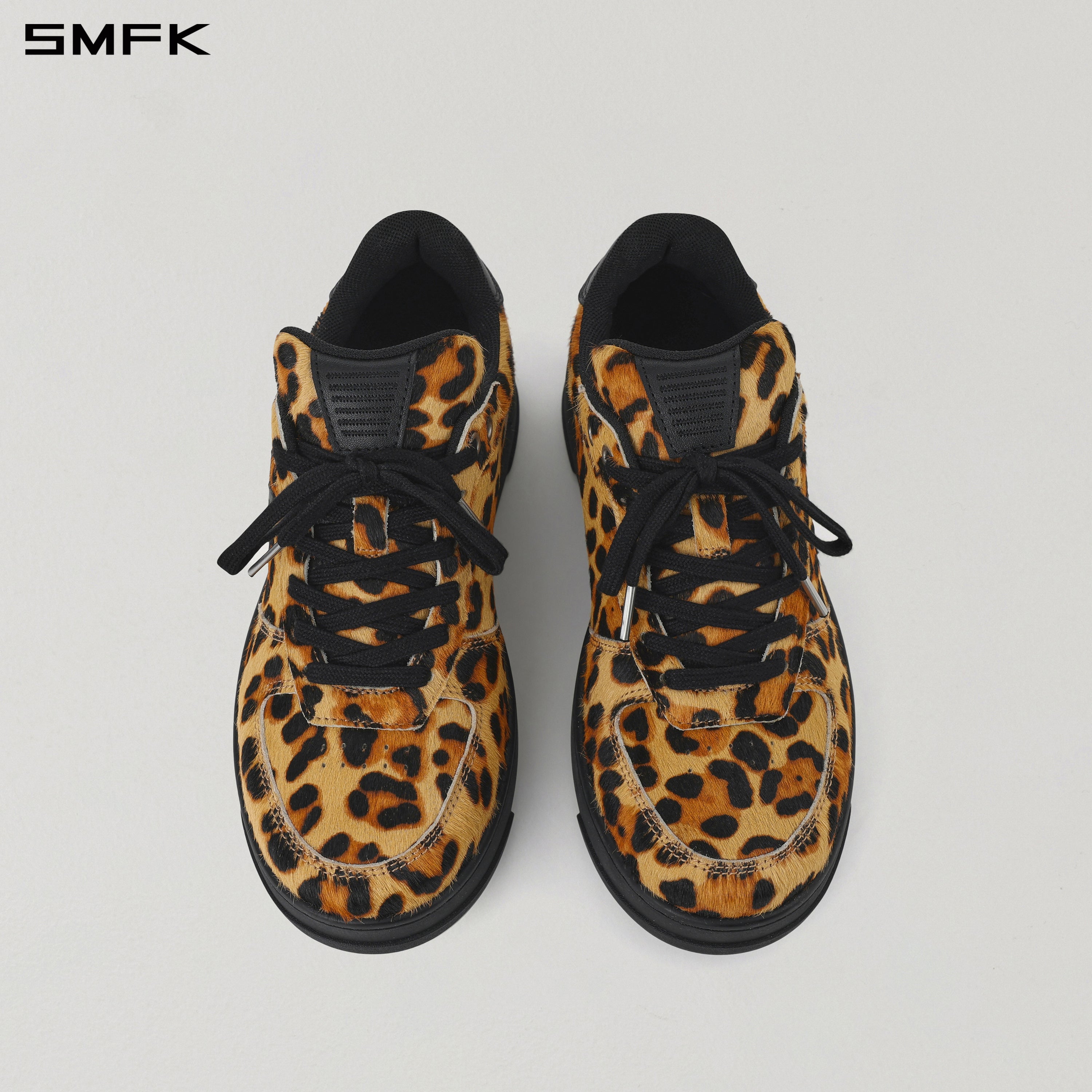 RETRO CROSS TRAINER/LEATHER/W LEOPARD PRINT