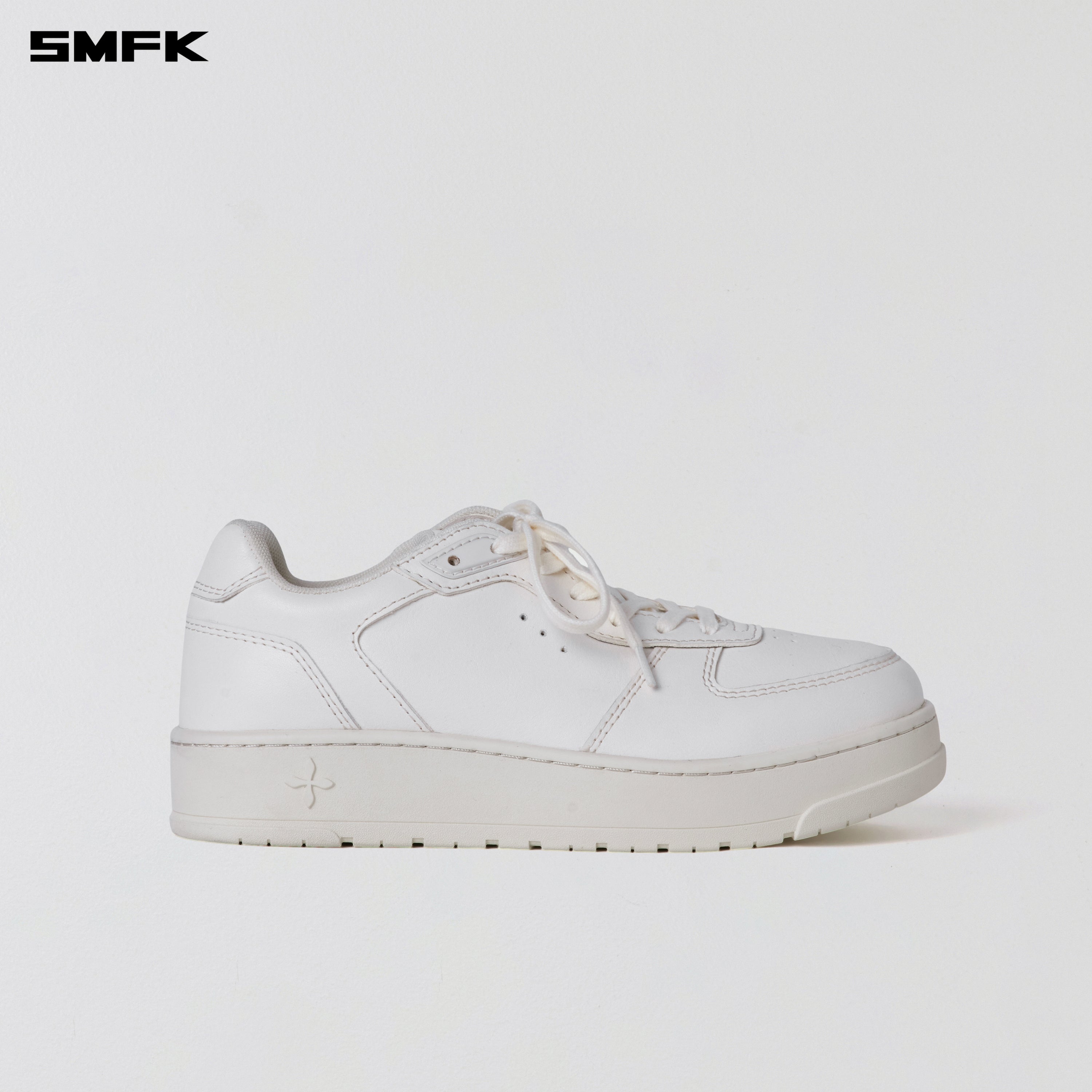 COMPASS MODE-T LEATHER SNEAKER CLOUD WHITE