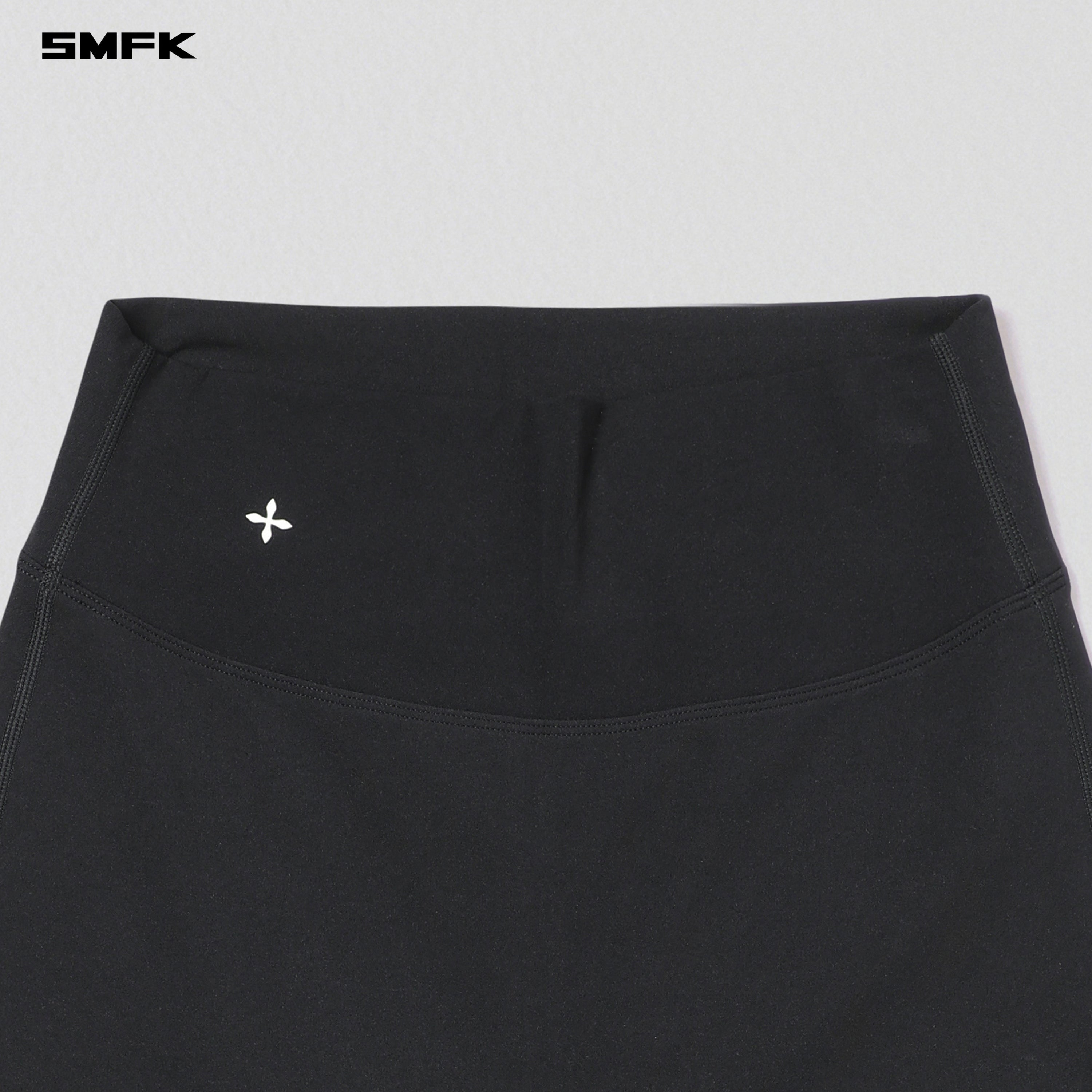 FOCUS GYM STRT PANTS/Lycra Nylon WILD BLACK