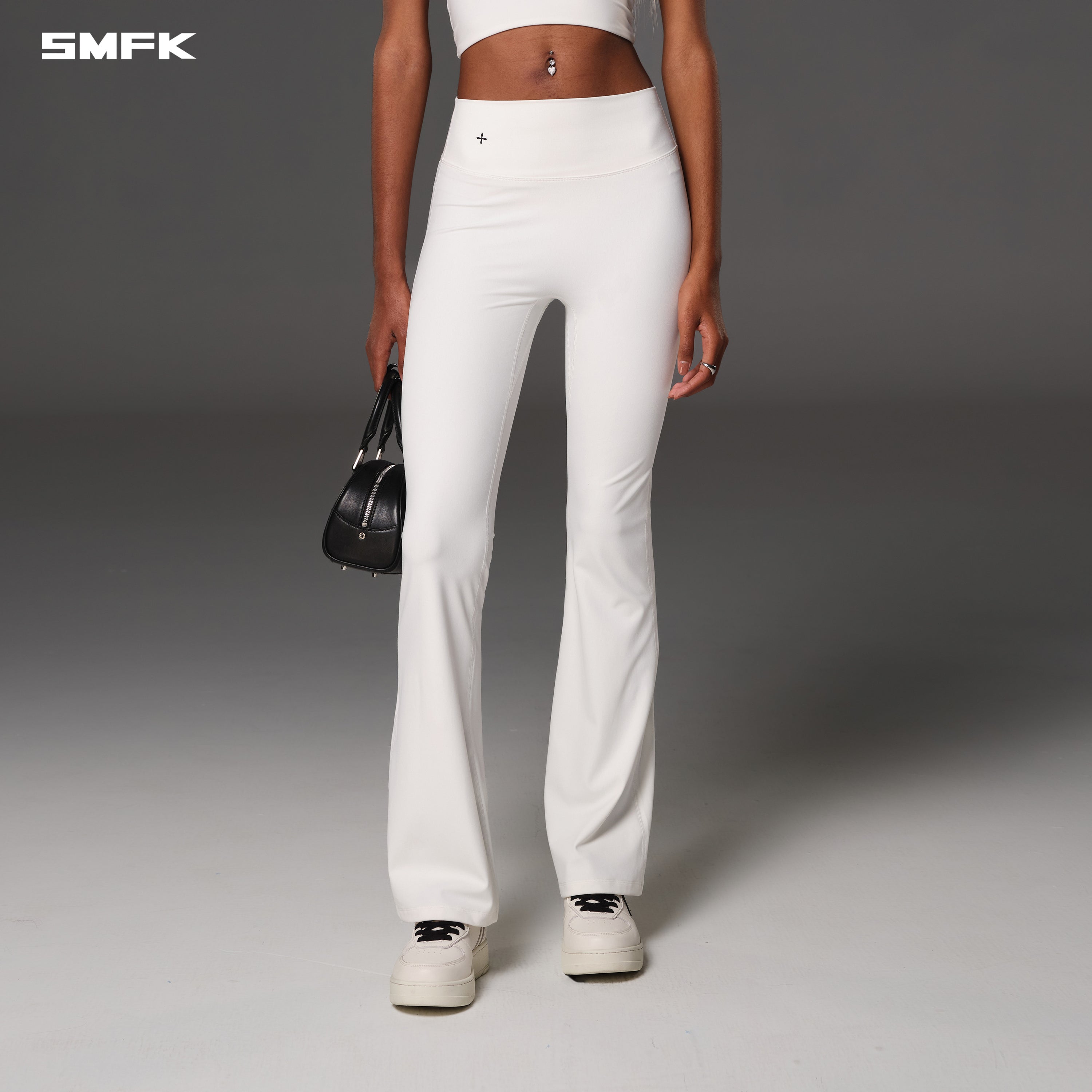 FOCUS GYM STRT PANTS/Lycra Nylon CLOUD WHITE