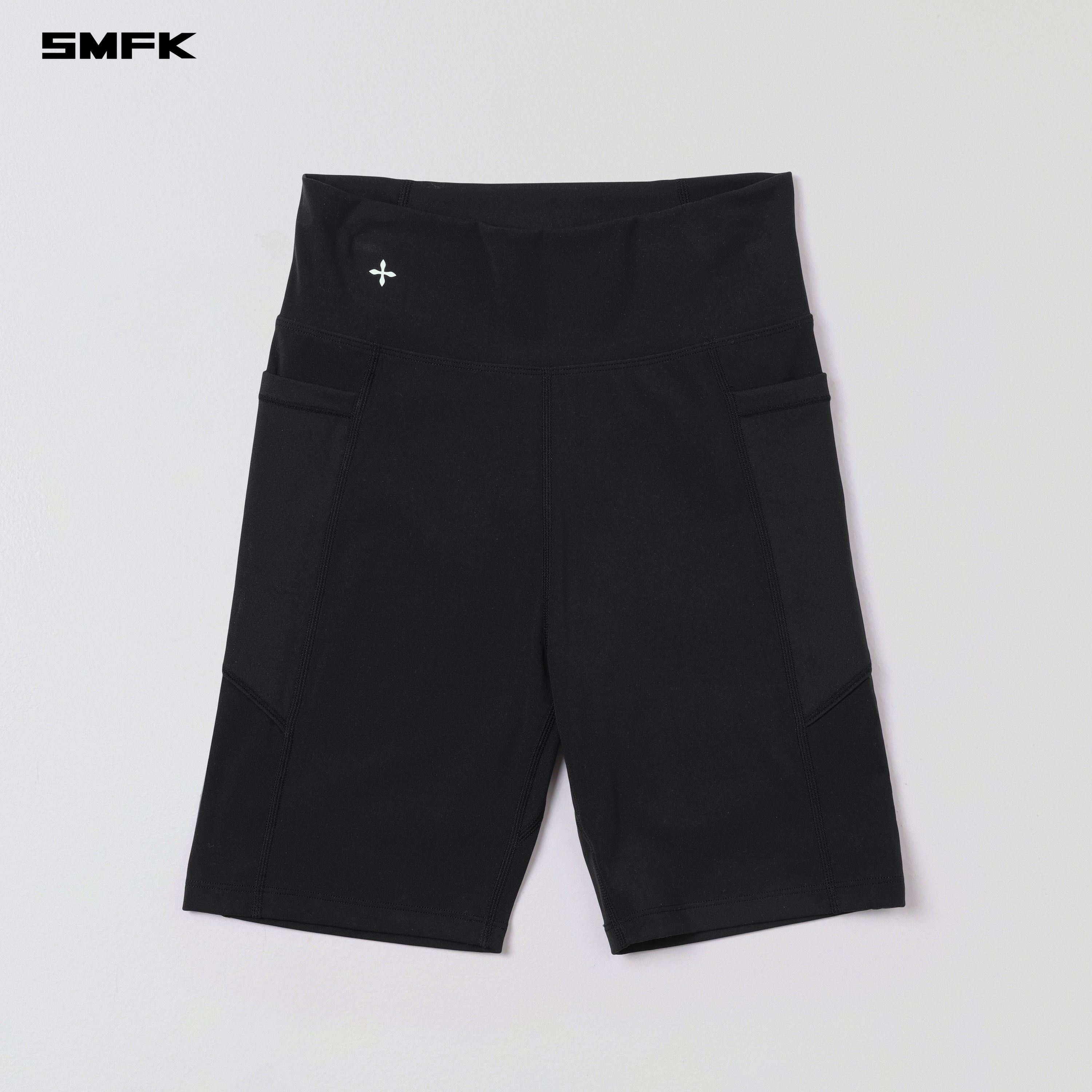FOCUS GYM RUNNER SHORTS/Lycra Nylon WILD BLACK