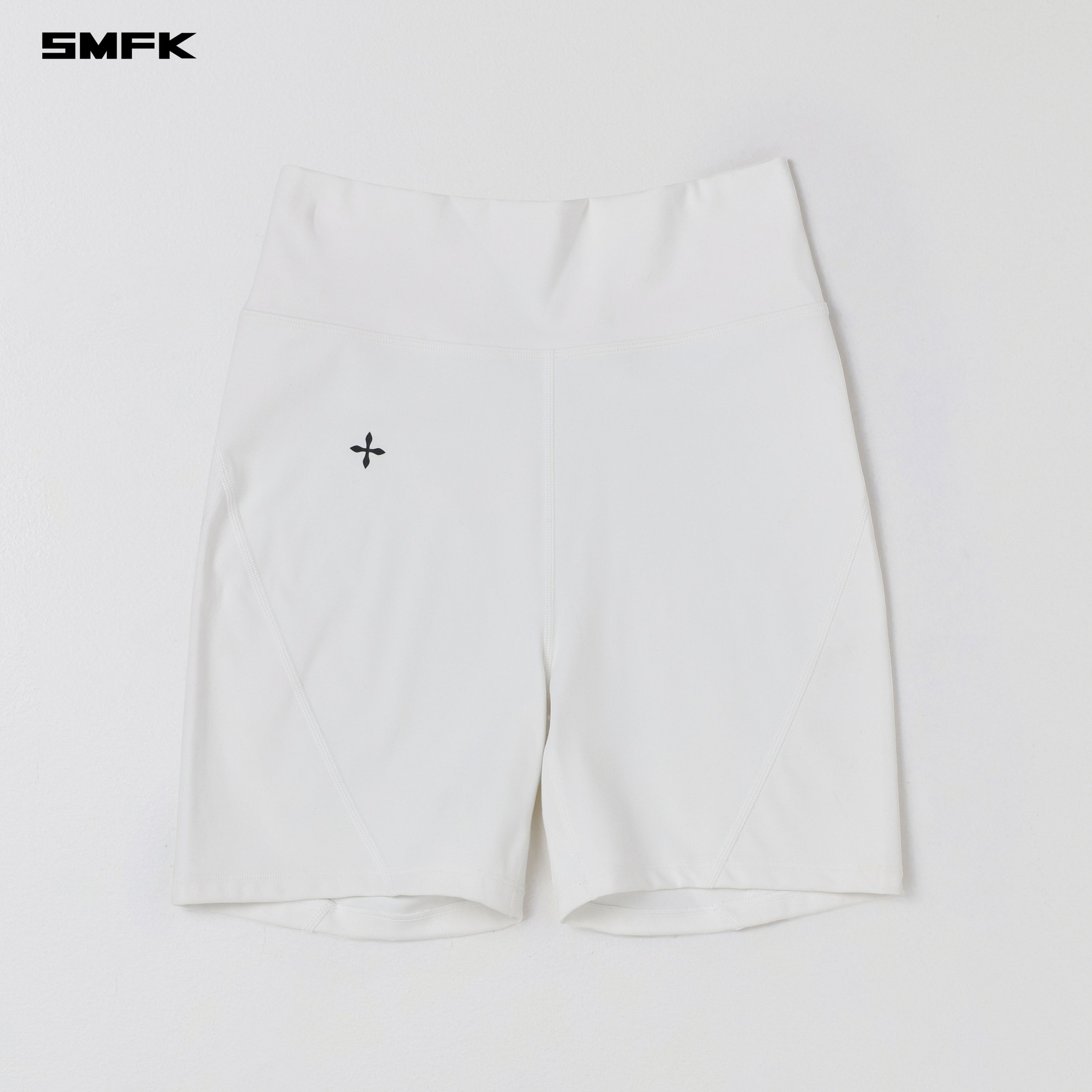 FOCUS GYM HIGH WAIST SHORTS/Lycra Nylon CLOUD WHITE