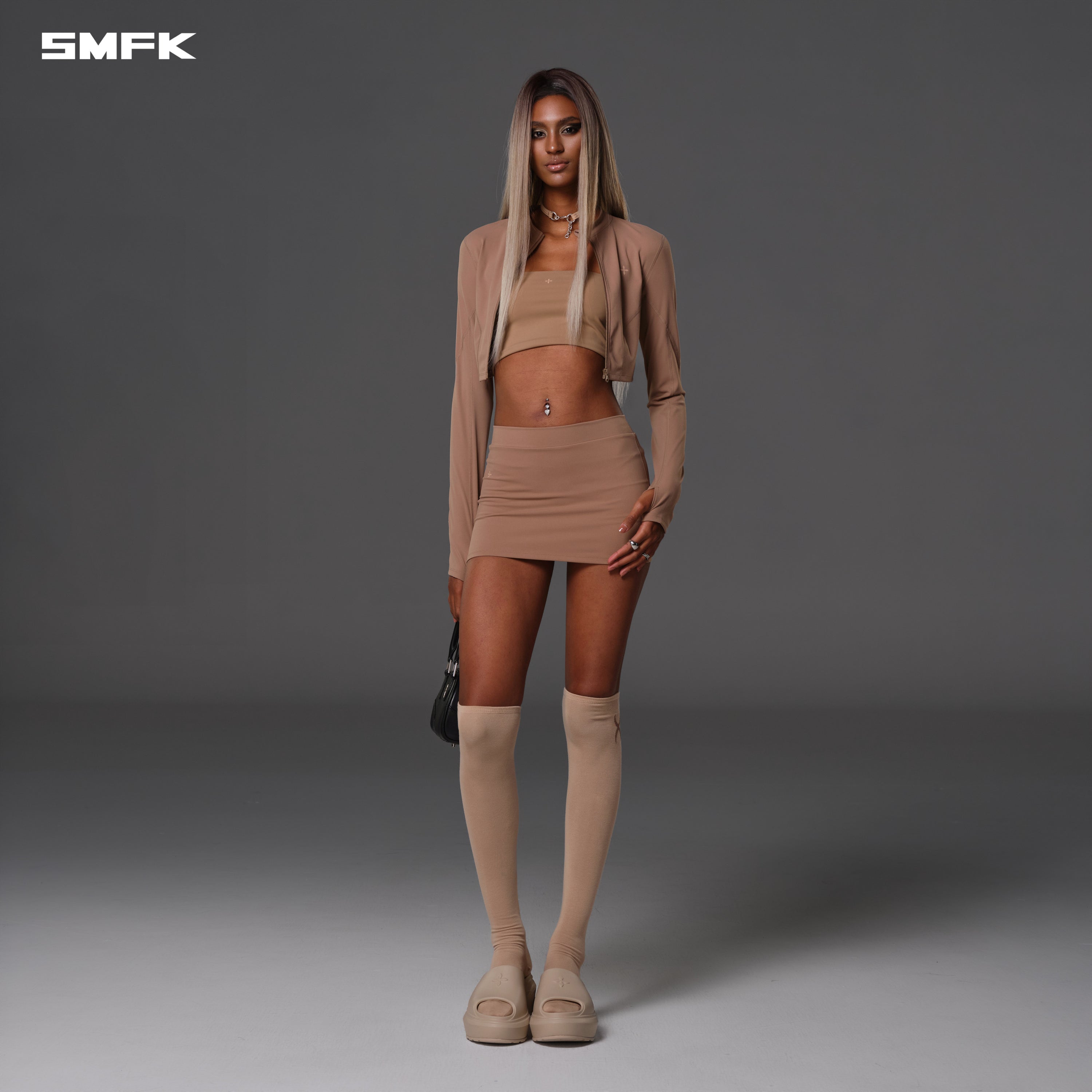 FOCUS GYM SKIRT/Lycra Nylon WILD BROWN