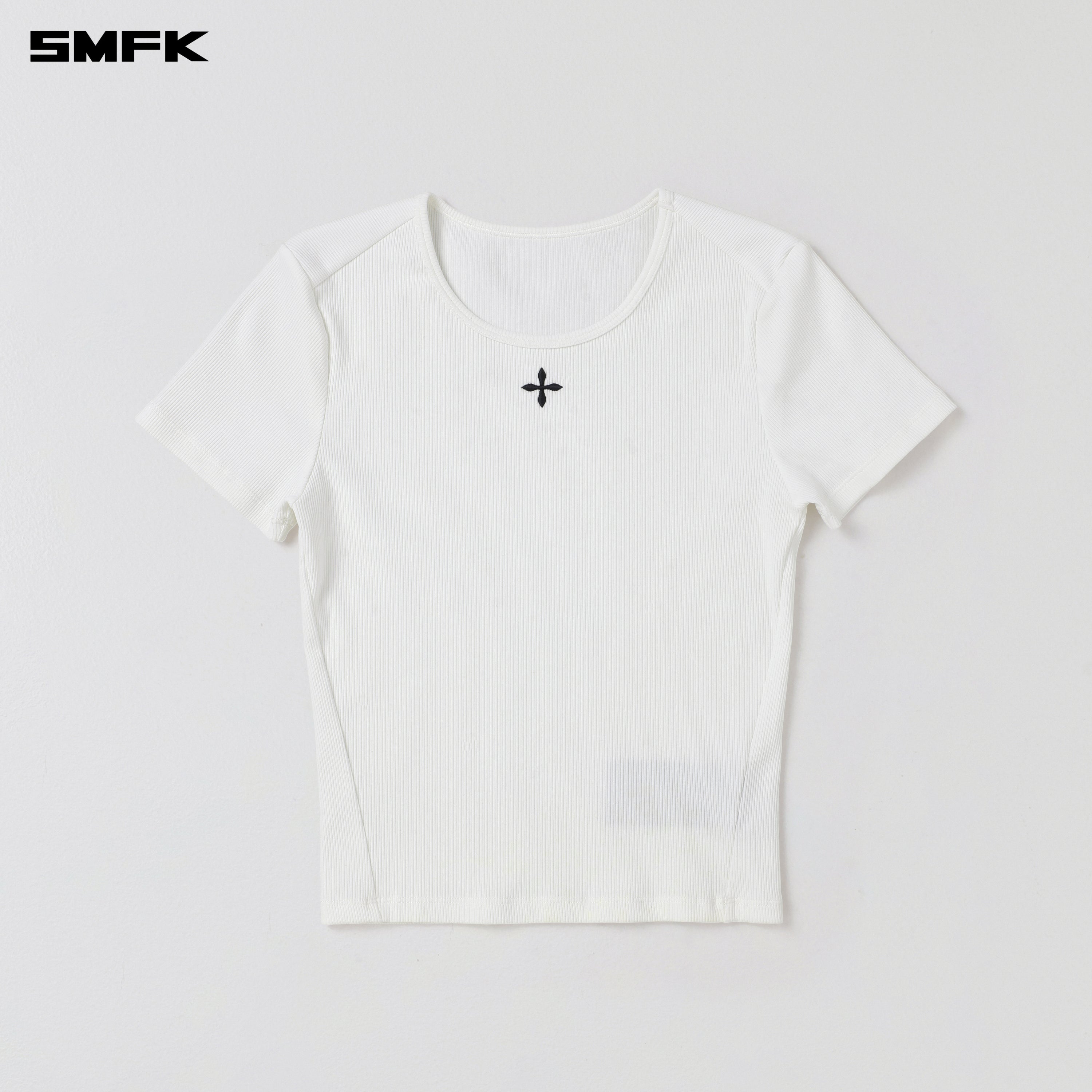 POISE SPORTS LINES TEE / COTTON CLOUD WHITE