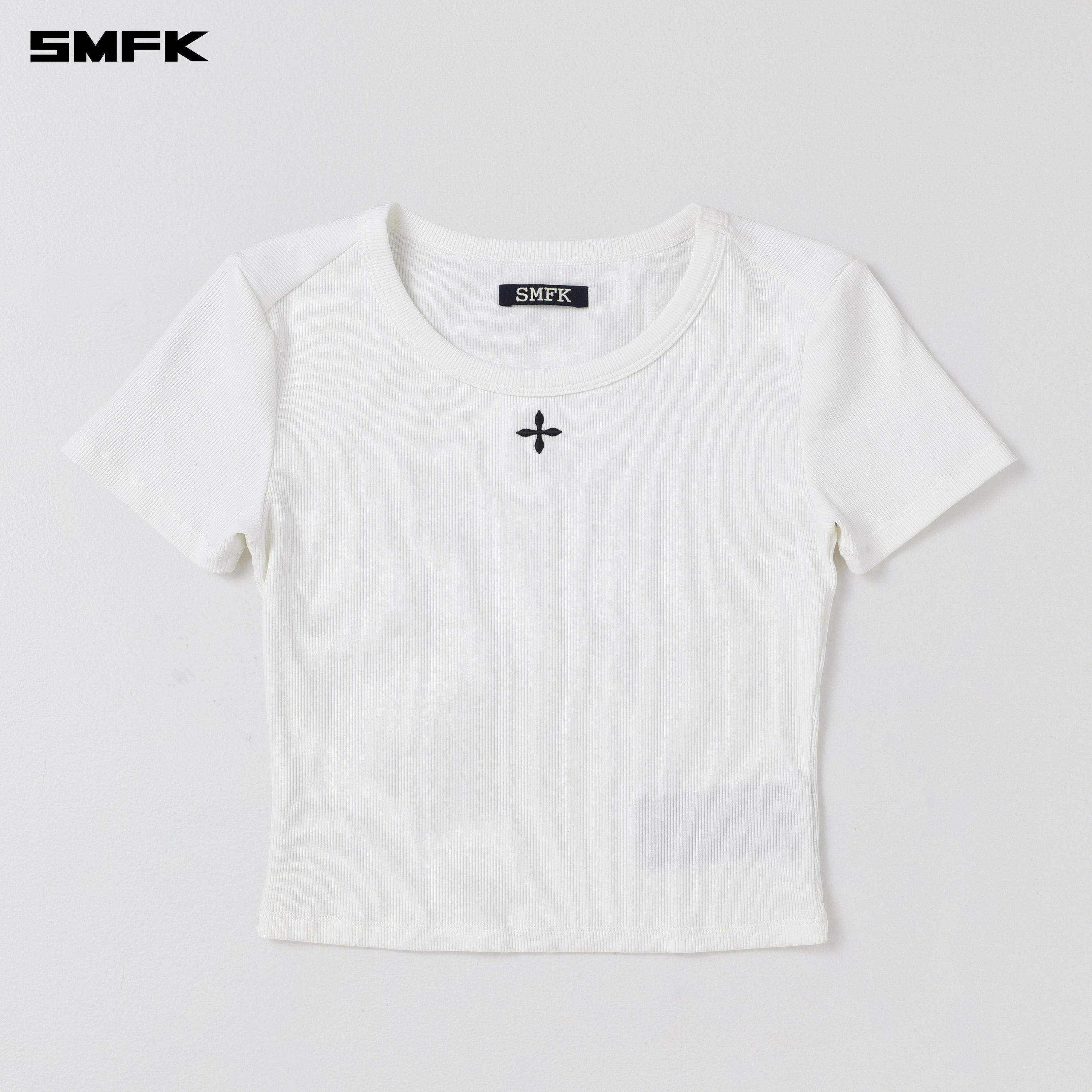 POISE SPORTS SLIM LINES TEE / COTTON CLOUD WHITE