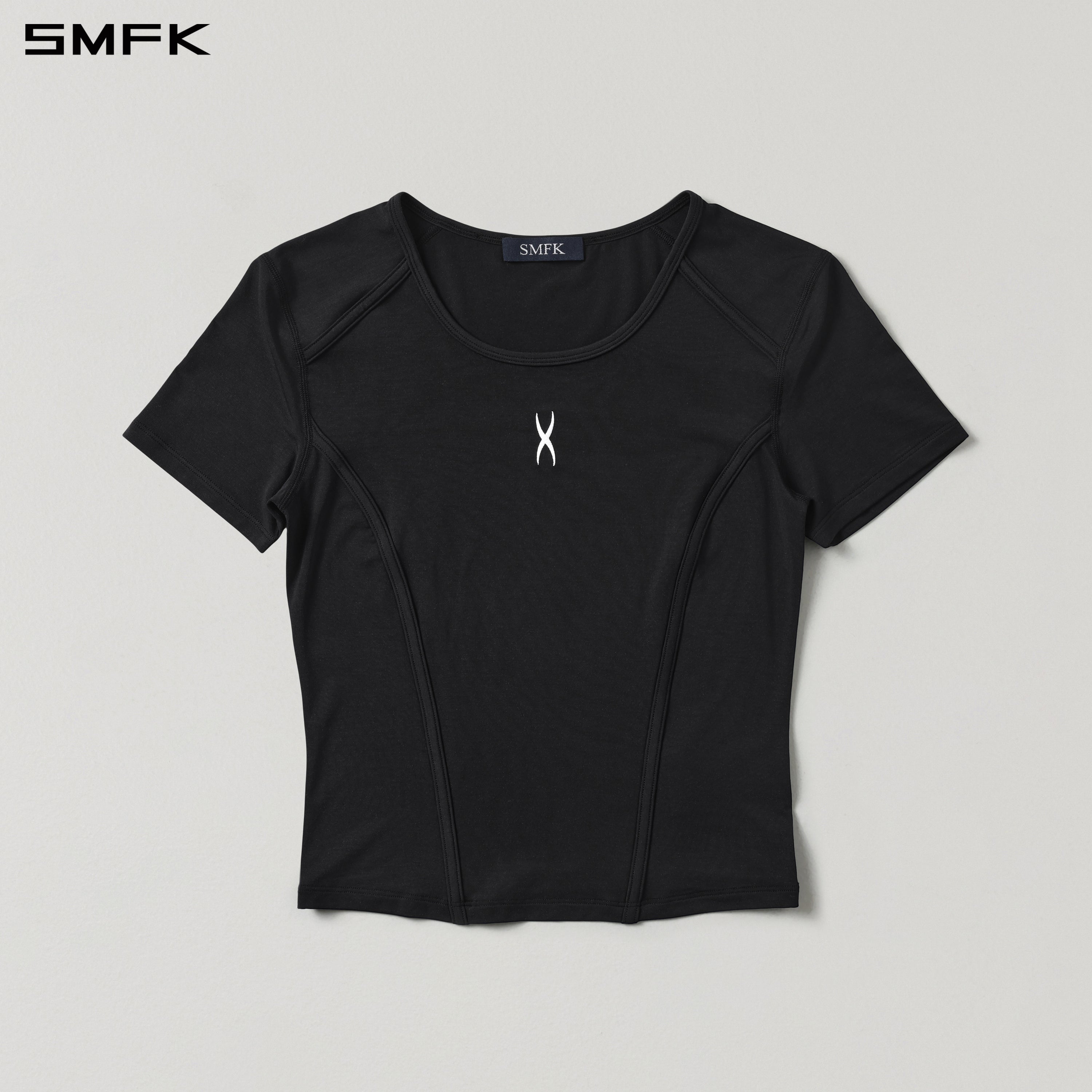 MIRAGE SIREN MEDITATE SPORTS TEE/LENZING MODAL+SILK WILD BLACK