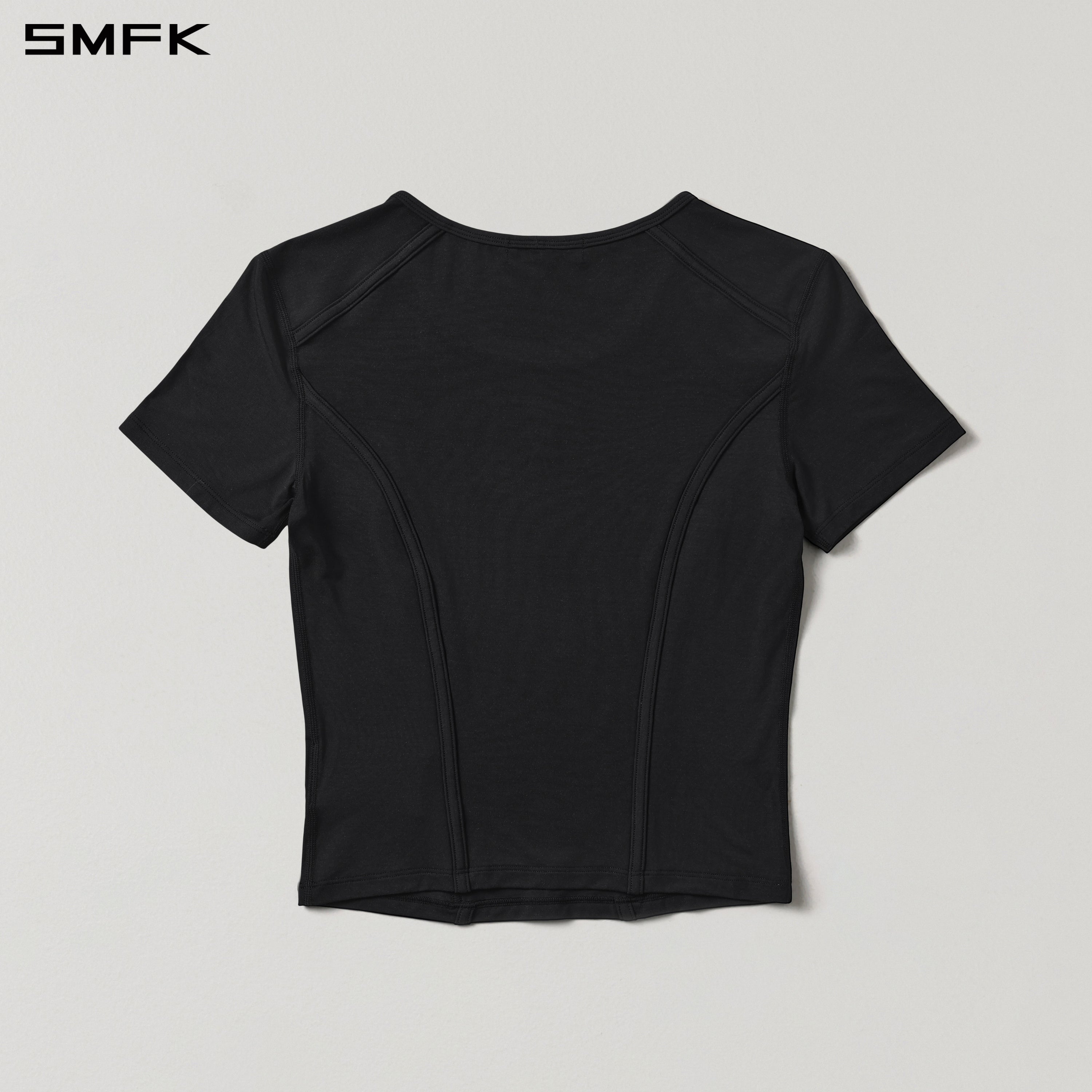 MIRAGE SIREN MEDITATE SPORTS TEE/LENZING MODAL+SILK WILD BLACK