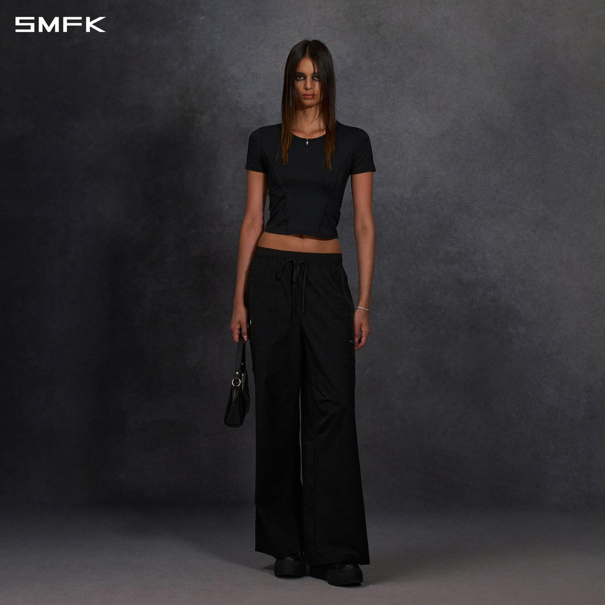 MIRAGE SIREN MEDITATE SPORTS TEE/LENZING TENCEL+MODAL WILD BLACK