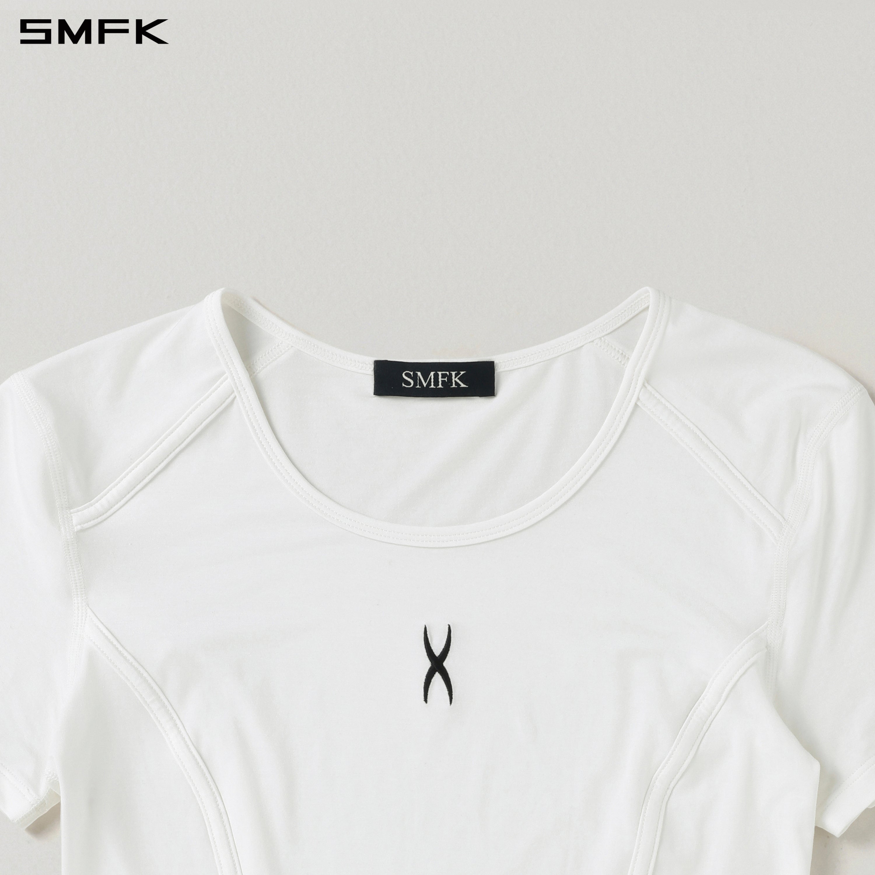 MIRAGE SIREN MEDITATE SPORTS TEE/LENZING MODAL+SILK CLOUD WHITE