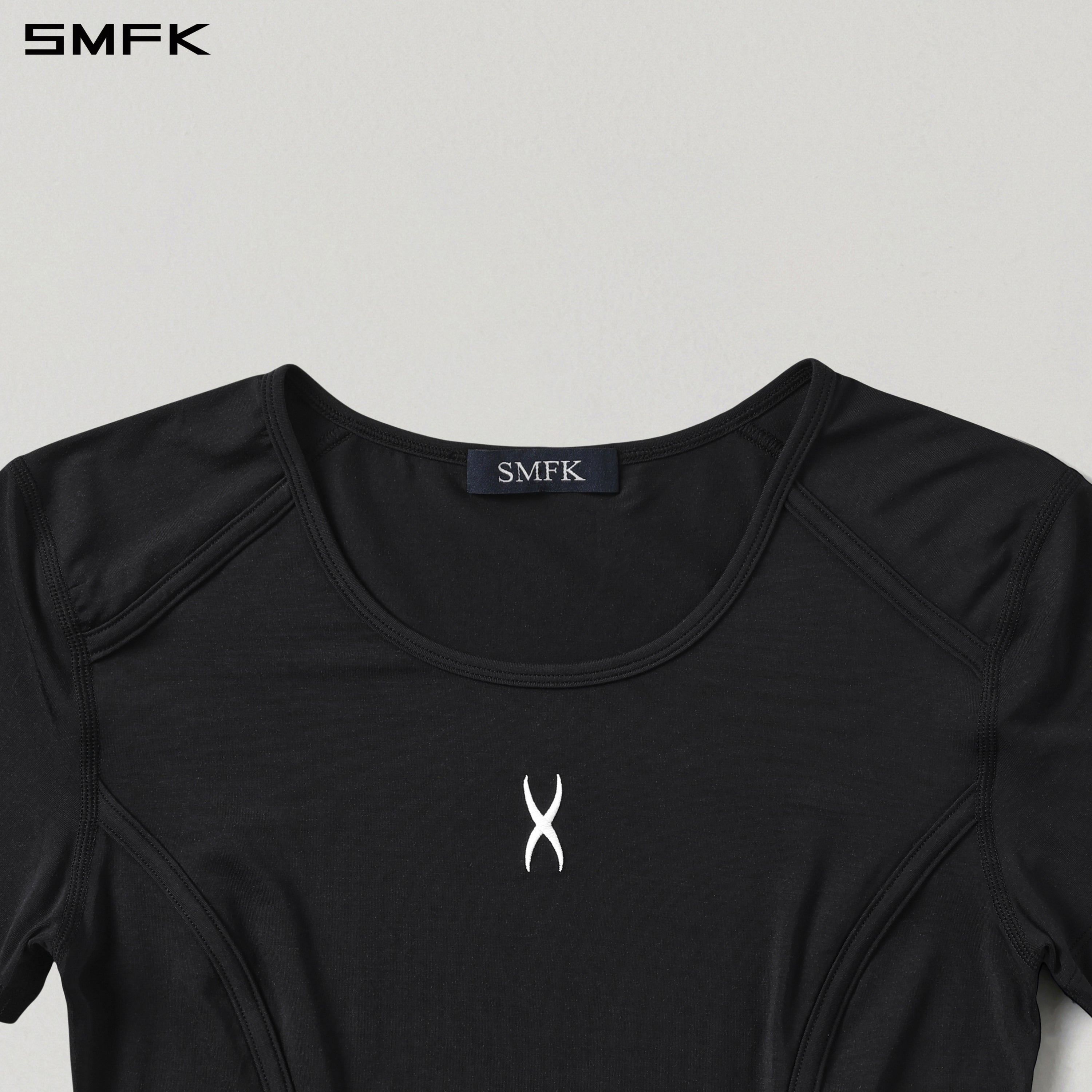 MIRAGE SIREN MEDITATE SPORTS TEE/SILK+MODAL WILD BLACK