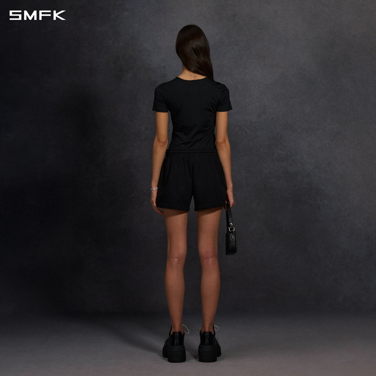 MIRAGE SIREN MEDITATE SPORTS LONG TEE/LENZING TENCEL+MODAL WILD BLACK