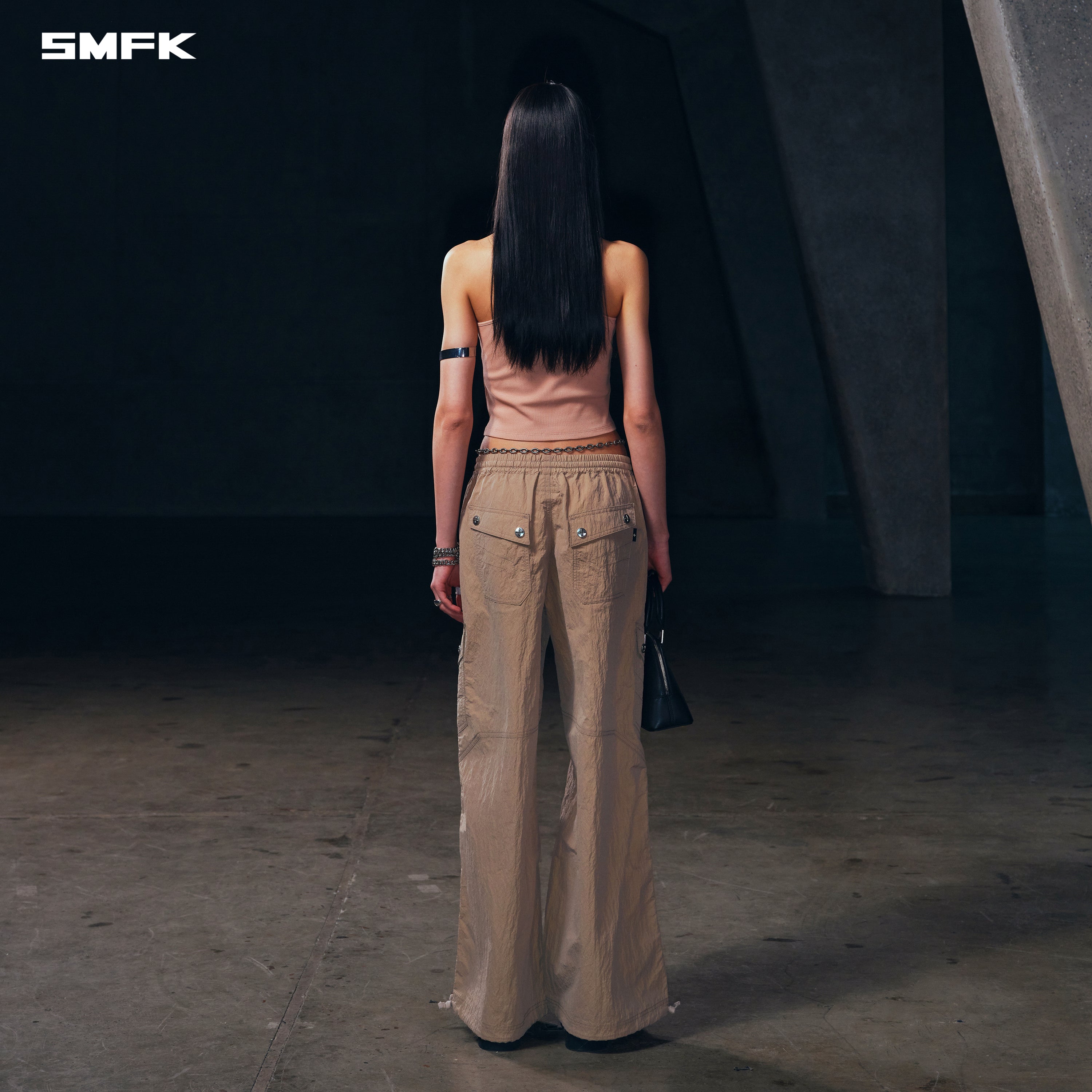 POISE X-NECK TANK / COTTON SAND
