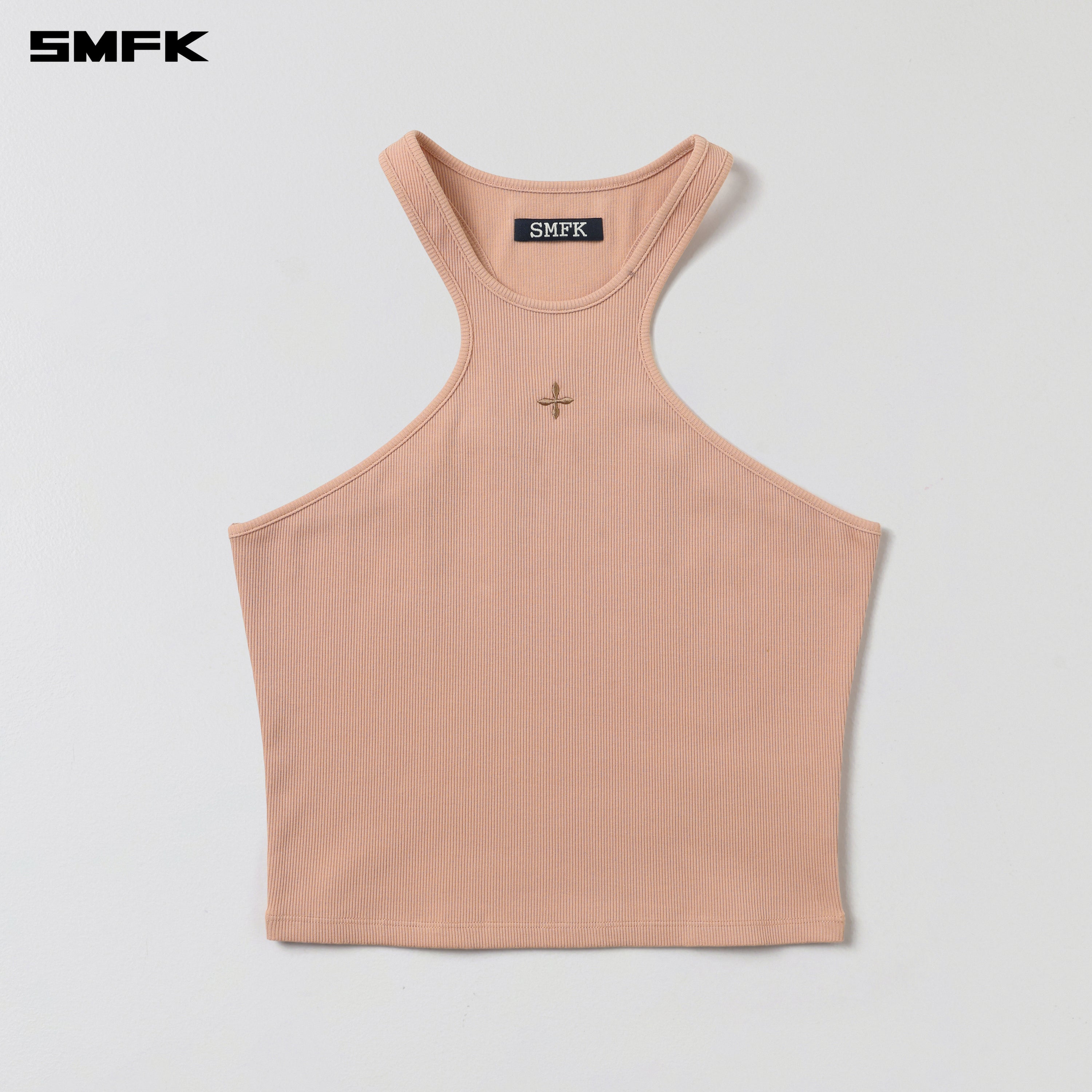 POISE X-NECK TANK / COTTON SAND