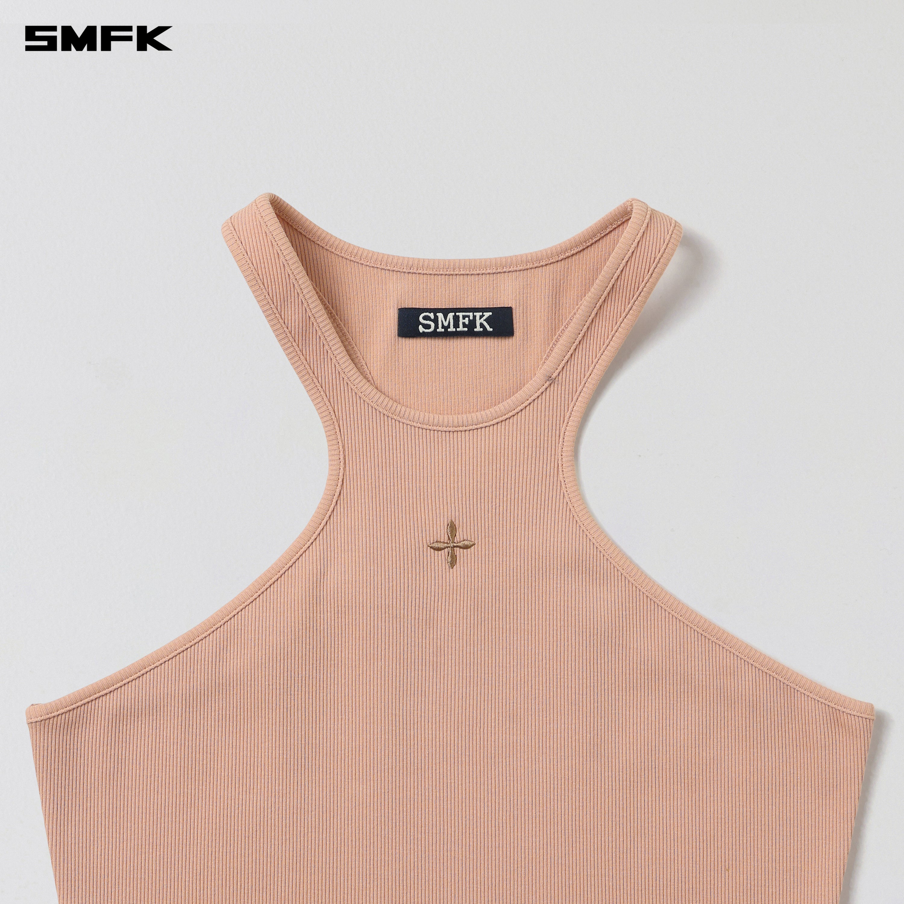 POISE X-NECK TANK / COTTON SAND