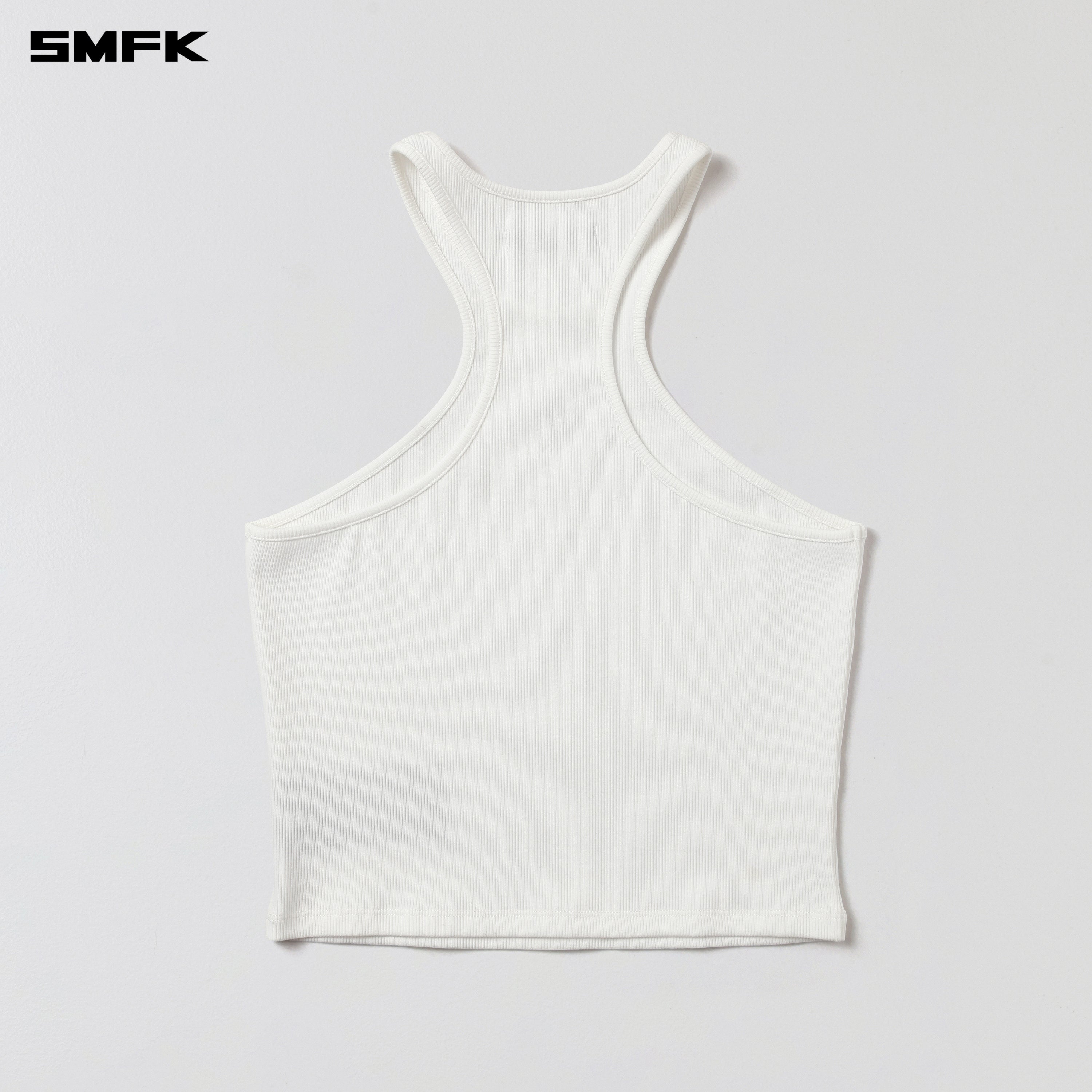 POISE X-NECK TANK / COTTON CLOUD WHITE