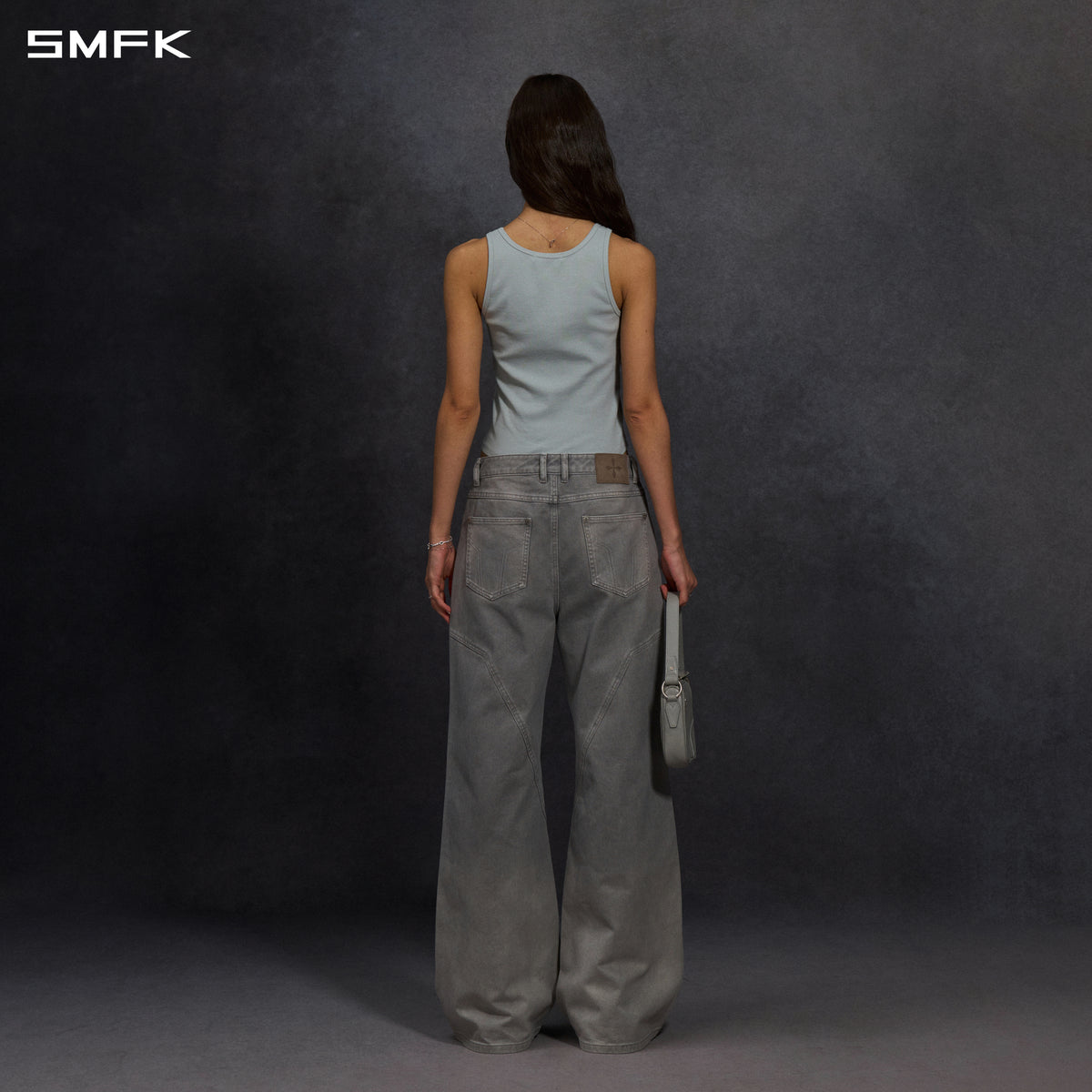 POISE MULTI TANK /COMBED COTTON+LYCRA GLACIER GREY
