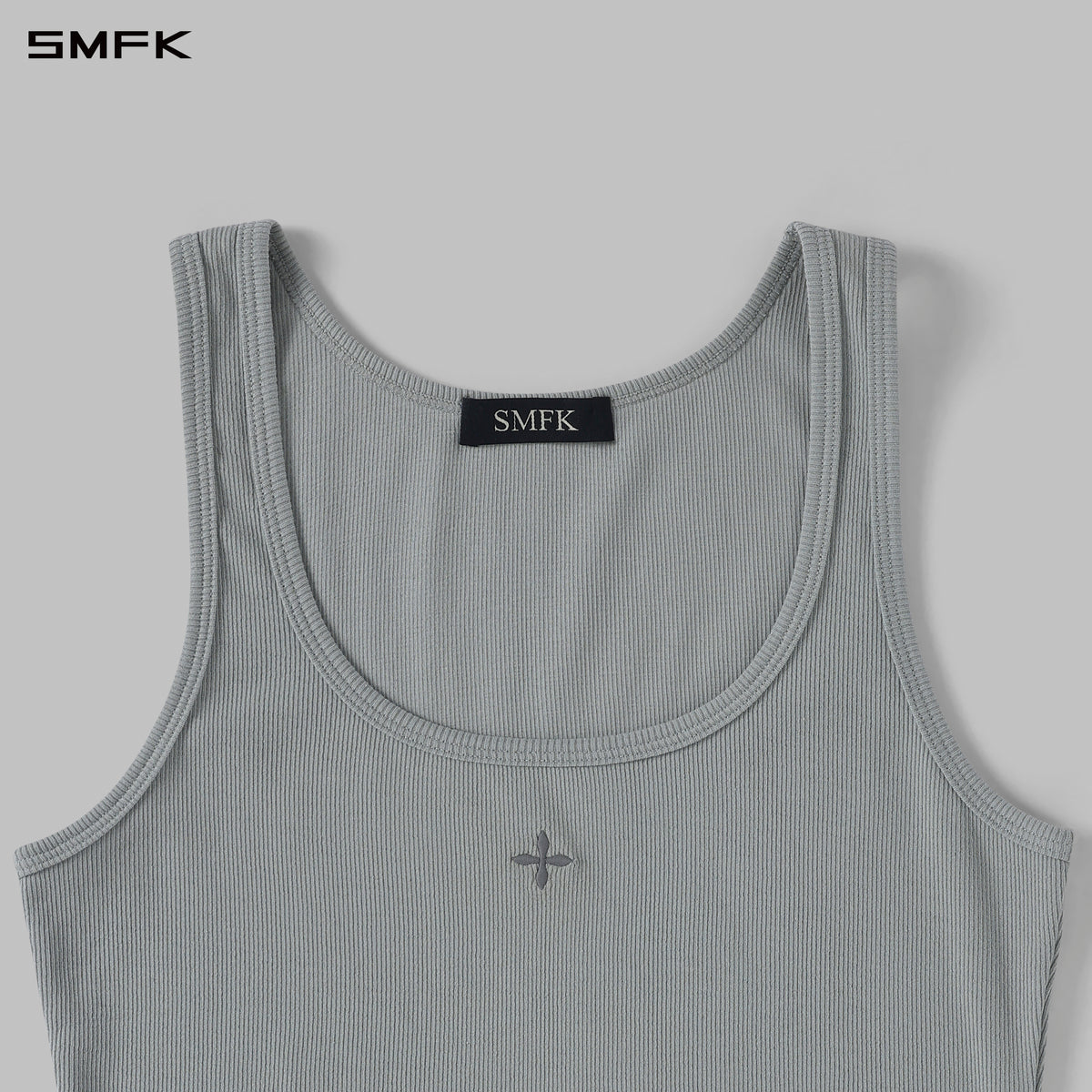 POISE MULTI TANK /COMBED COTTON+LYCRA GLACIER GREY
