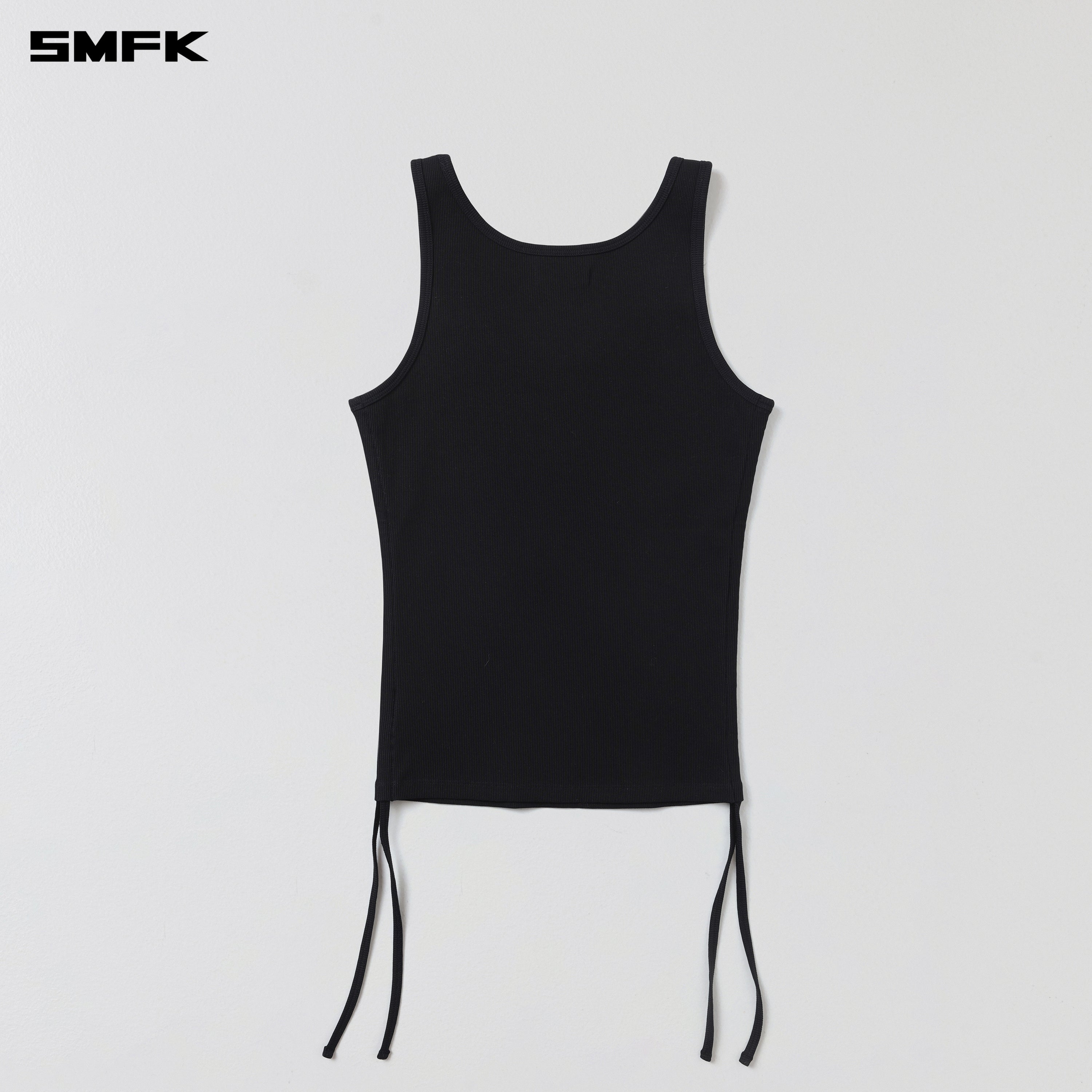POISE ROPE LONG TANK / COTTON WILD BLACK