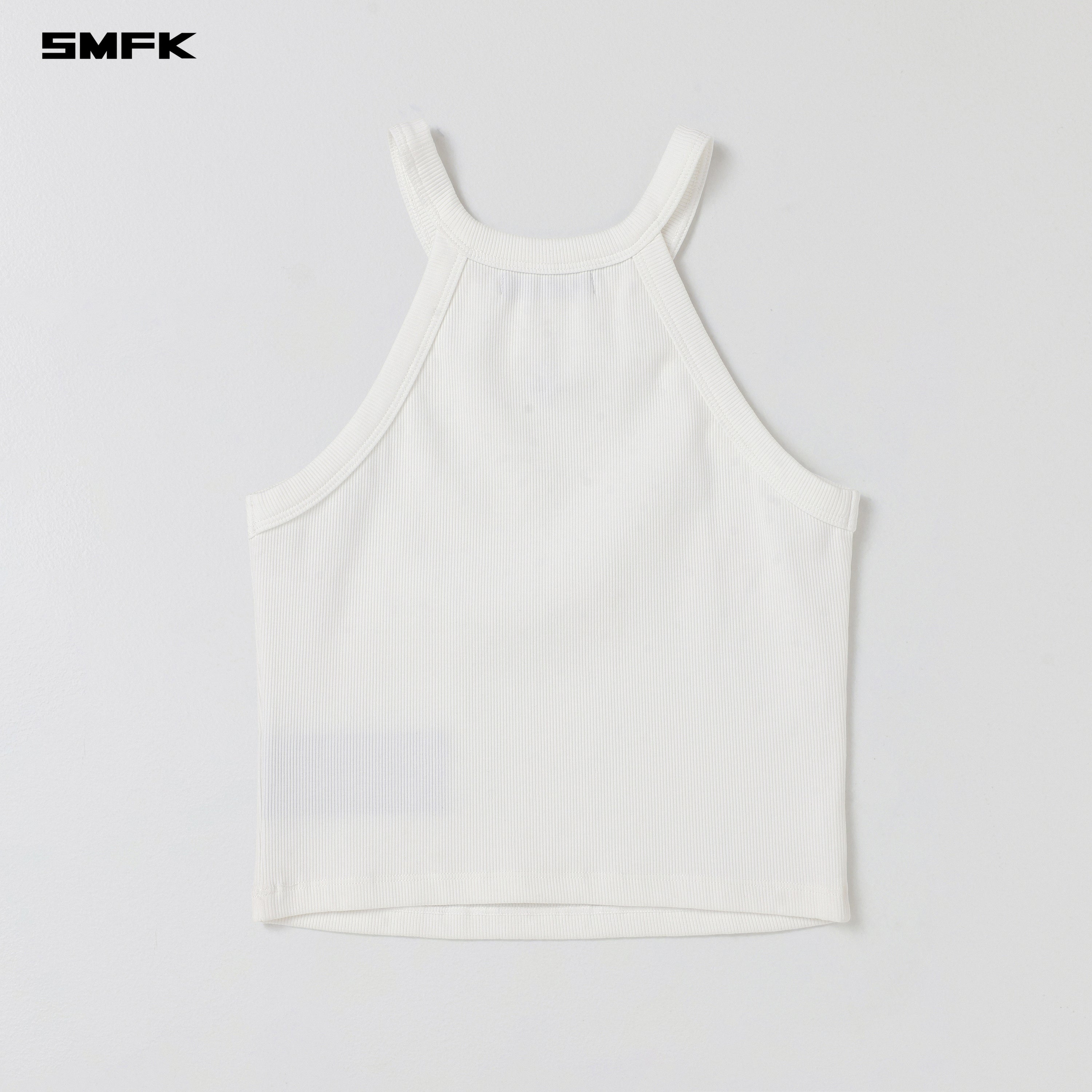 POISE ROUND-NECK TANK/COTTON CLOUD WHITE