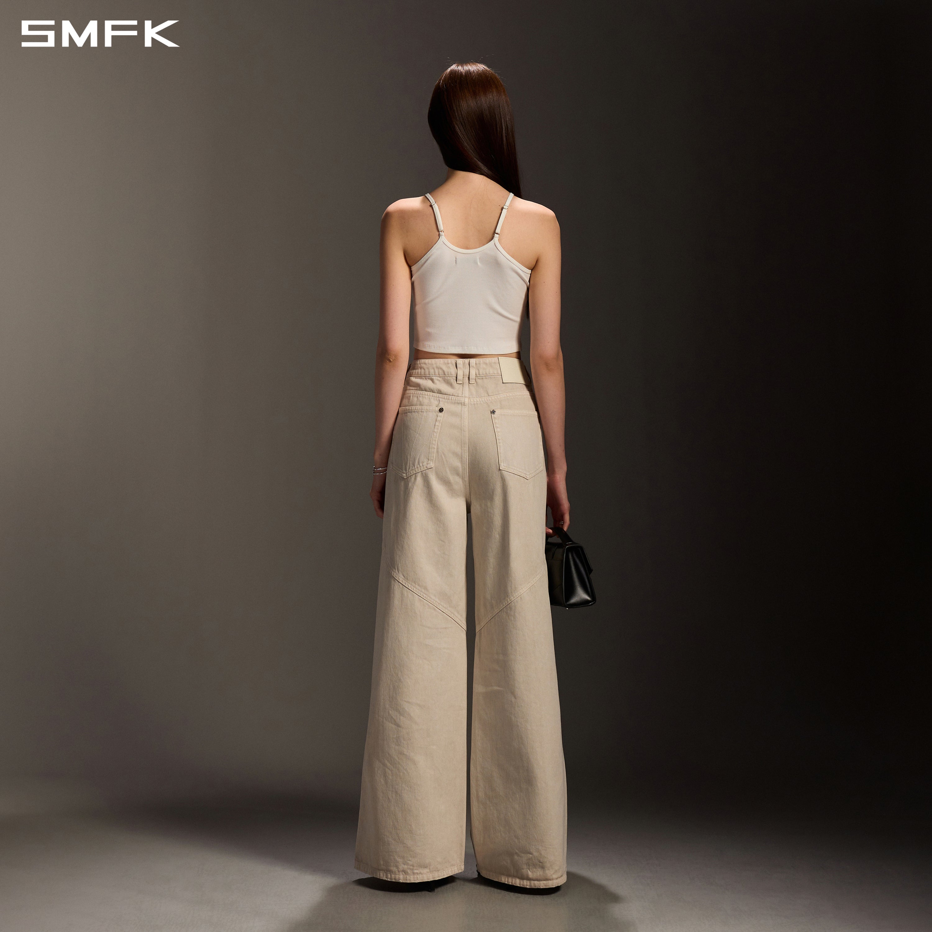 POISE ROUND-NECK CAMISOLE / COTTON CLOUD WHITE
