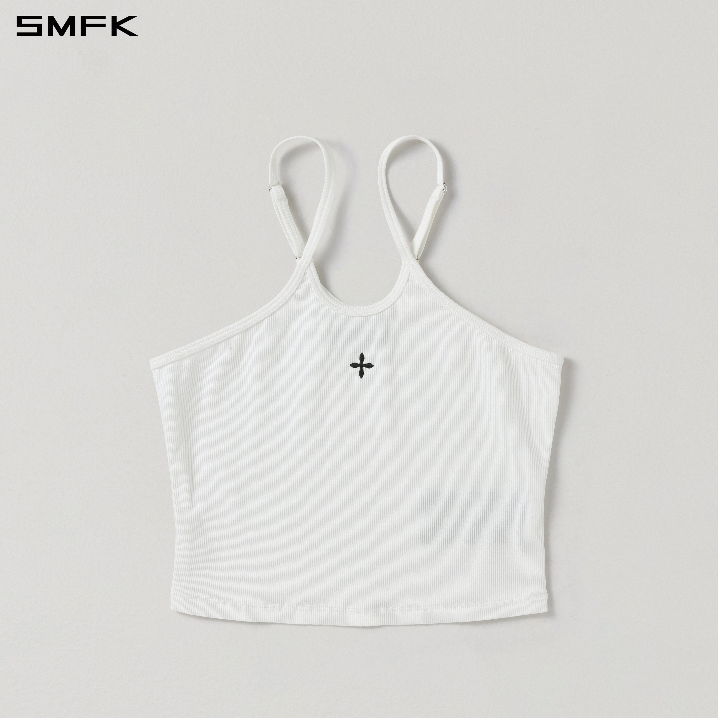 POISE ROUND-NECK CAMISOLE / COTTON CLOUD WHITE