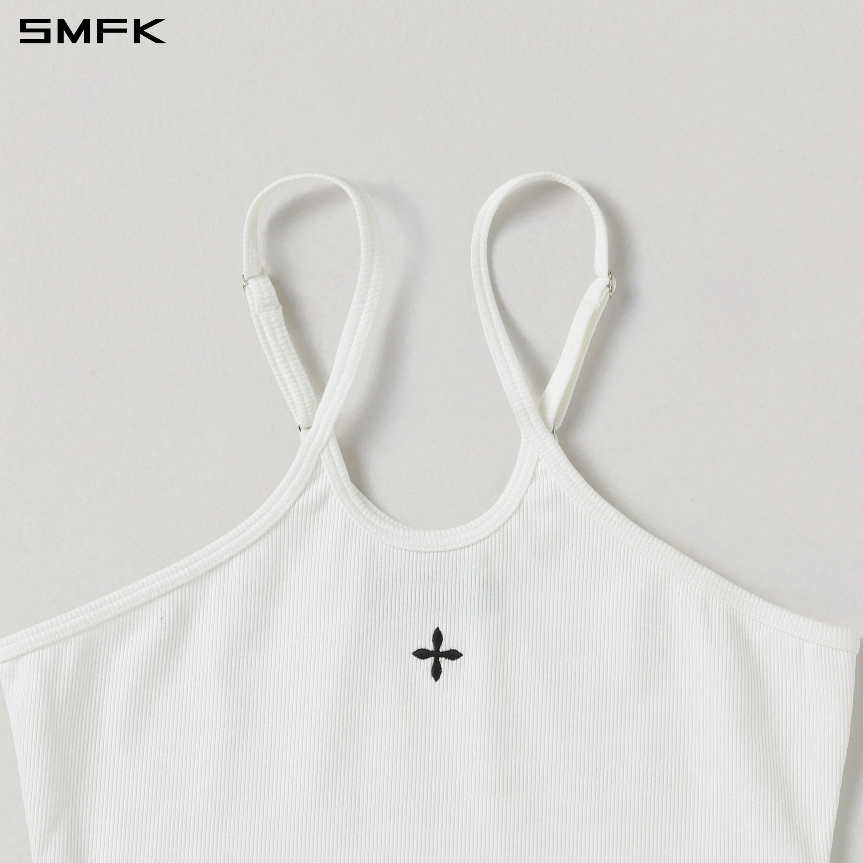 POISE ROUND-NECK CAMISOLE / COTTON CLOUD WHITE