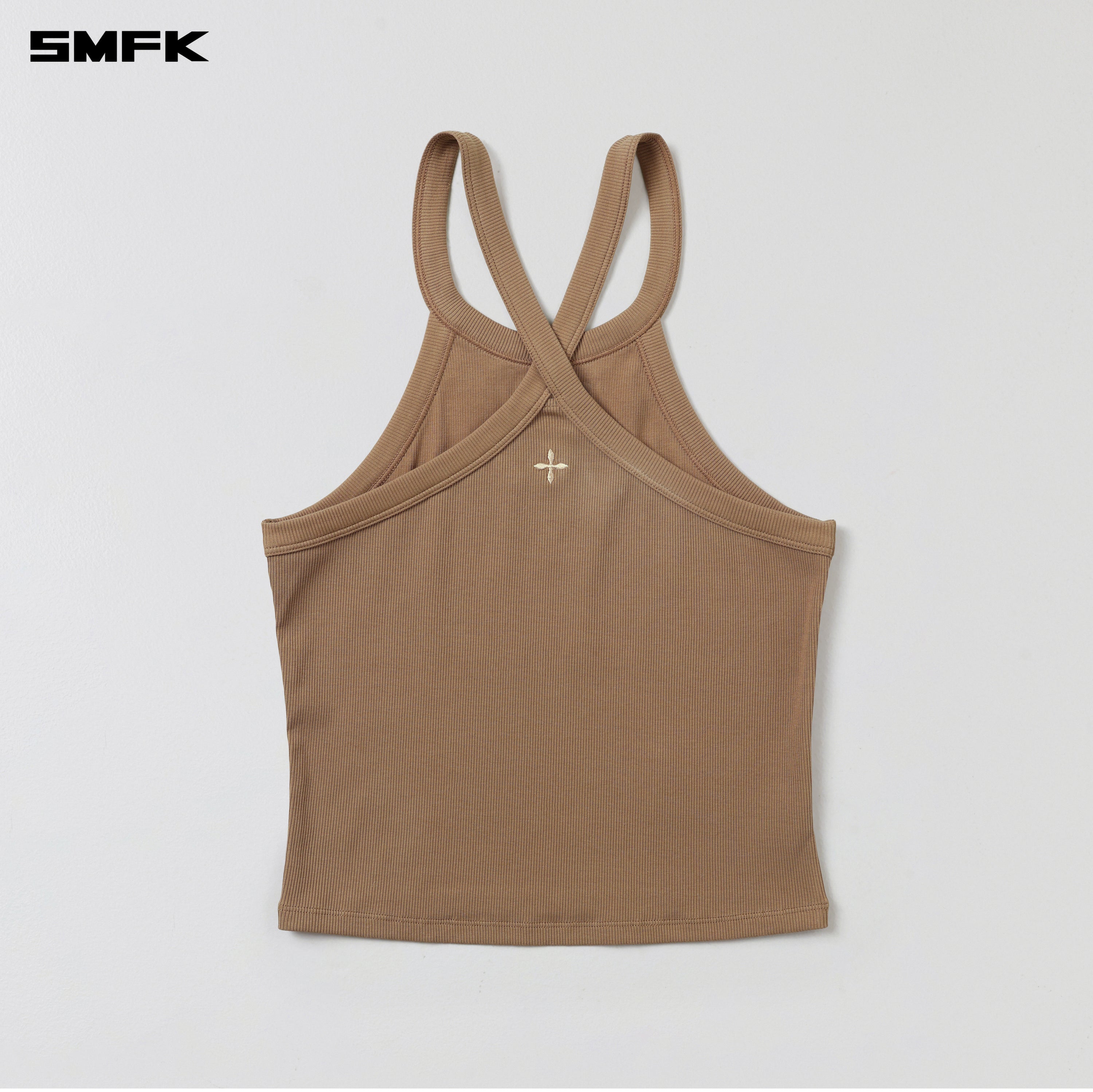 POISE X-LOOP CAMISOLE / COTTON WILD BROWN